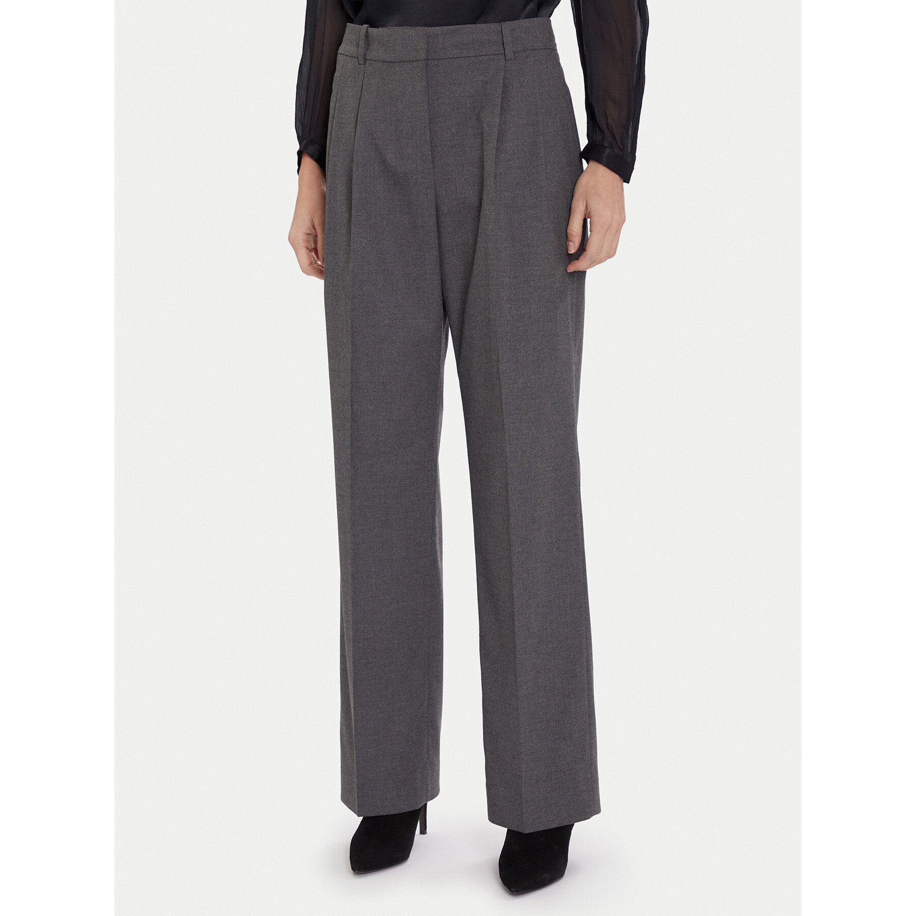 Tommy Hilfiger Stoffhose WW0WW48358 Grau Relaxed Fit