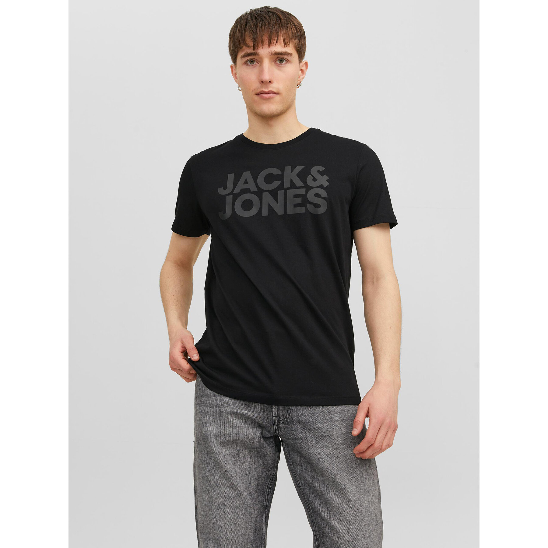 Jack & Jones T-shirt Corp 12151955 Nero Standard Fit