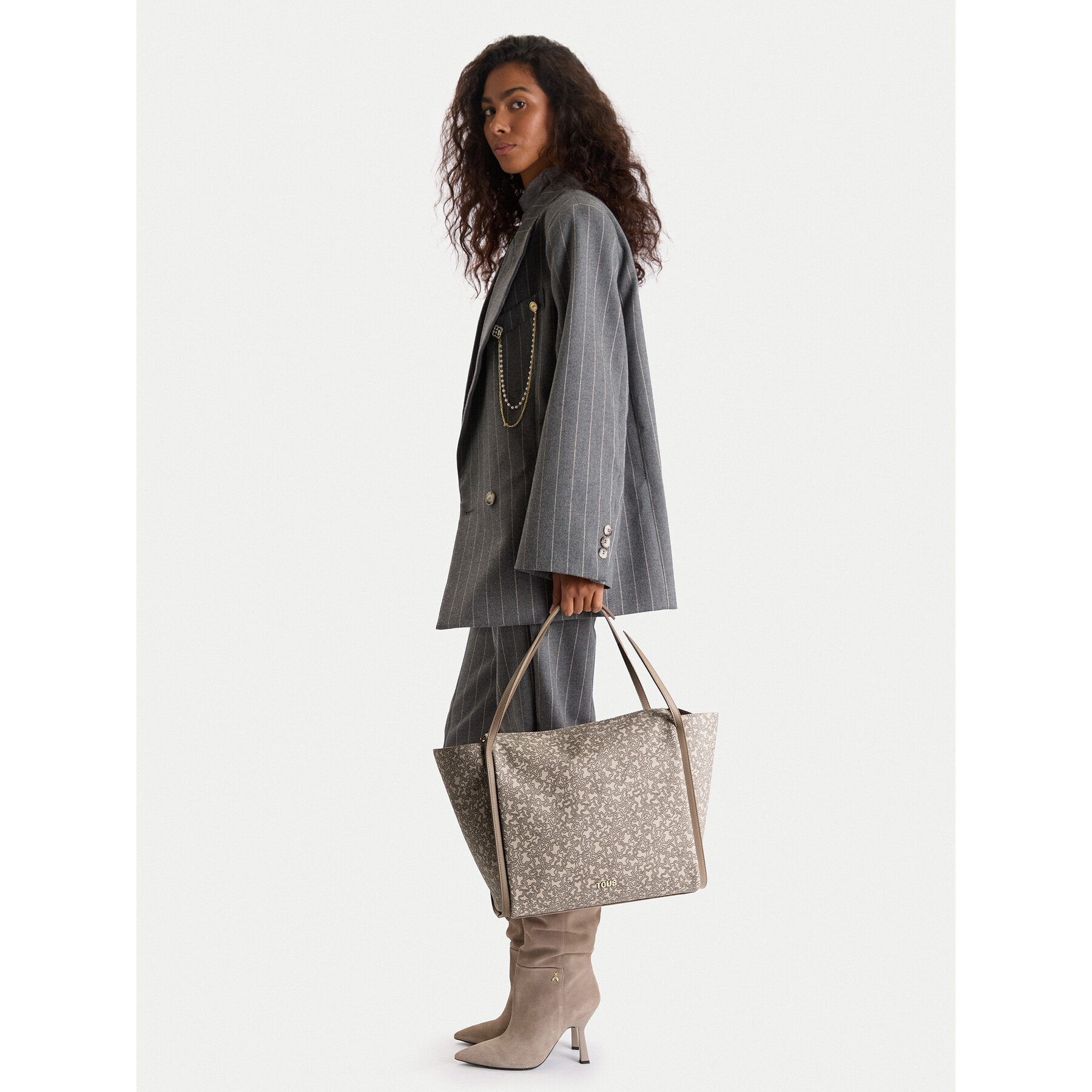 Borsetta TOUS Kaos Mini Lines 2002183744 Marrone