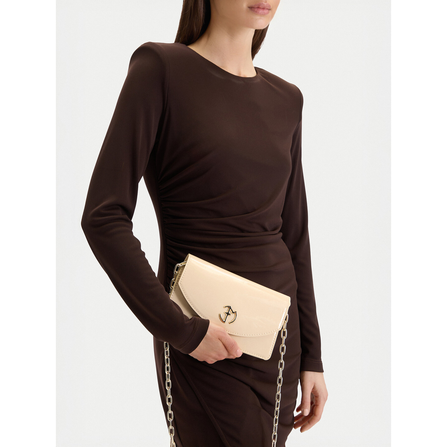 Ročna torba Eva Minge EO-ANGEL-LDA8639 Kremna