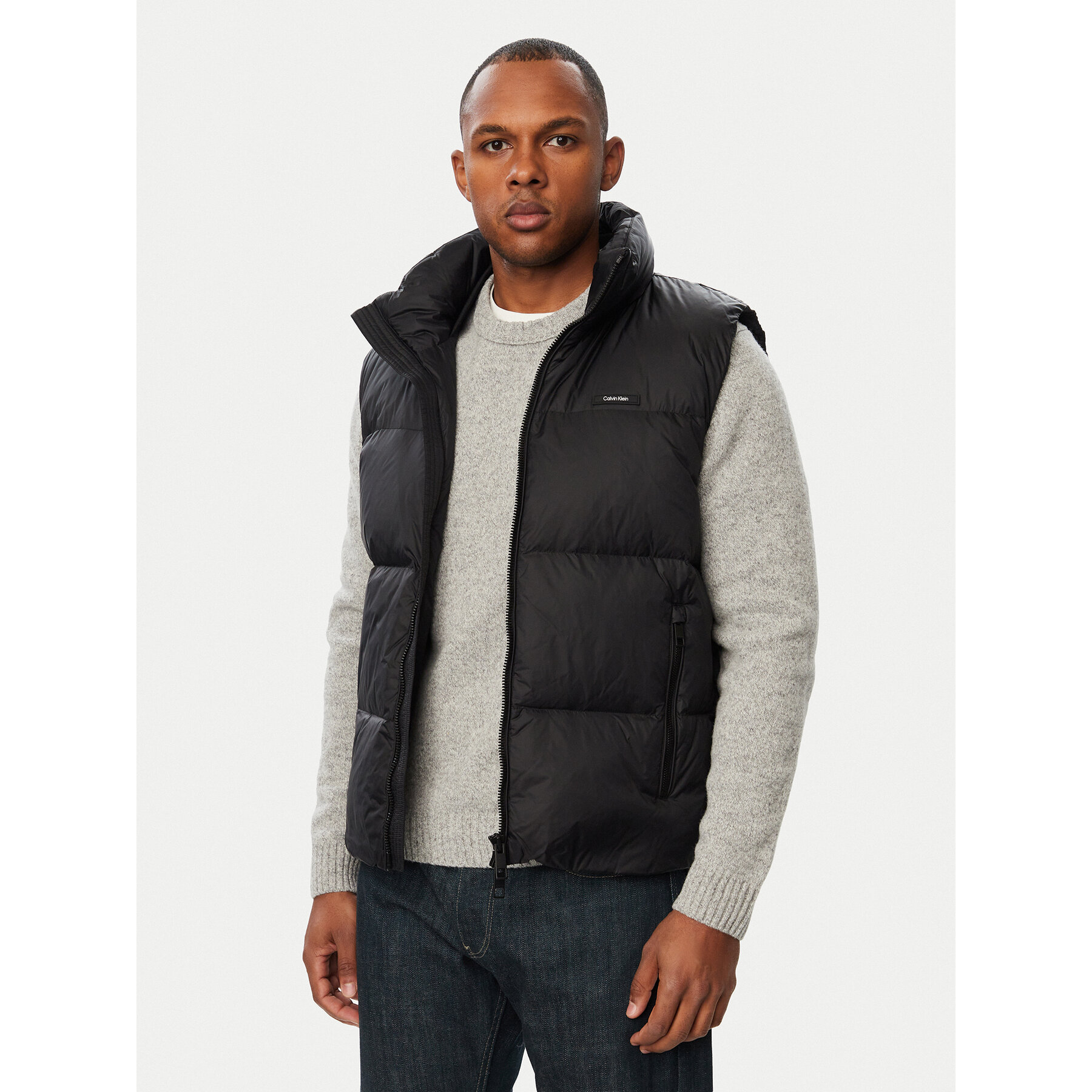 Calvin Klein Weste LV04LH504G Schwarz Regular Fit