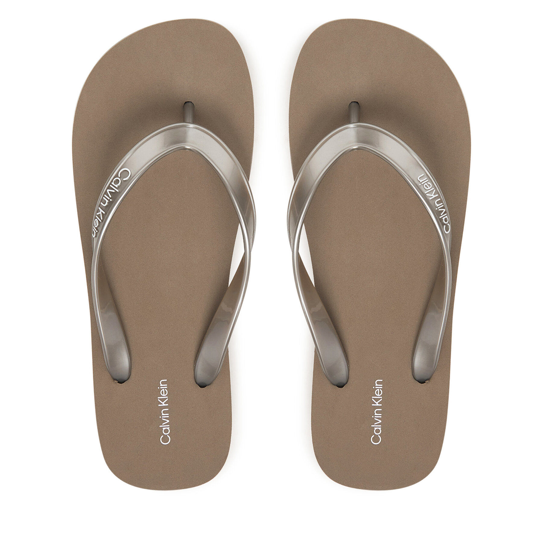 Flip flop Calvin Klein Flatform Flip Flop Met Tpu HW0HW03120 Auriu