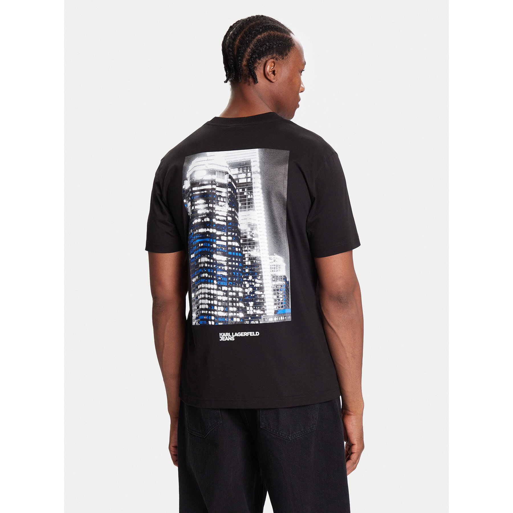 Karl Lagerfeld Jeans T-Shirt A4M17025 Schwarz Regular Fit