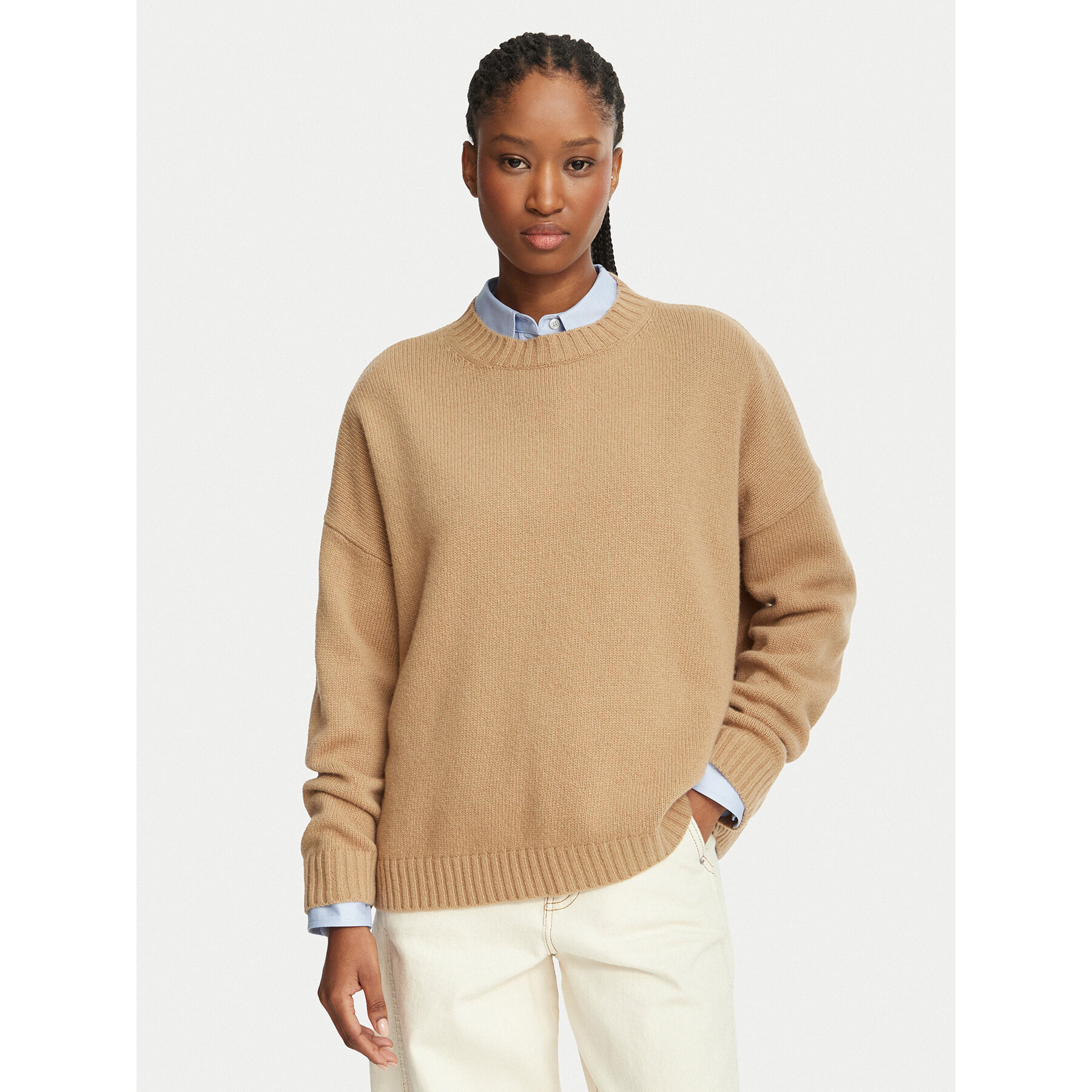 Weekend Max Mara Pullover Sibari 2625366212 Hellbraun Regular Fit