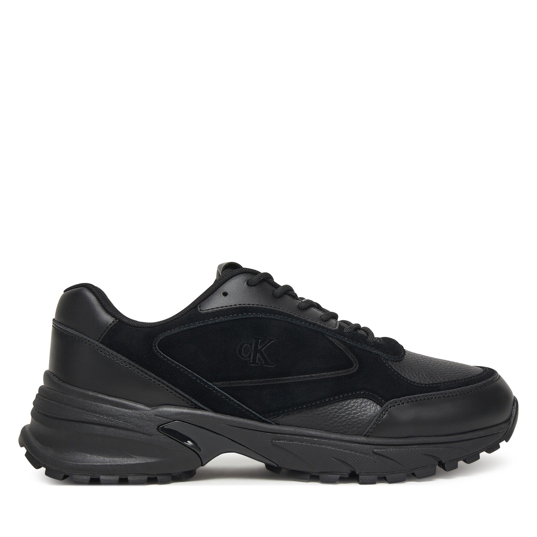 Sneakersy Calvin Klein Jeans Hike Runner Hf Lth Mix YM0YM01289 Čierna