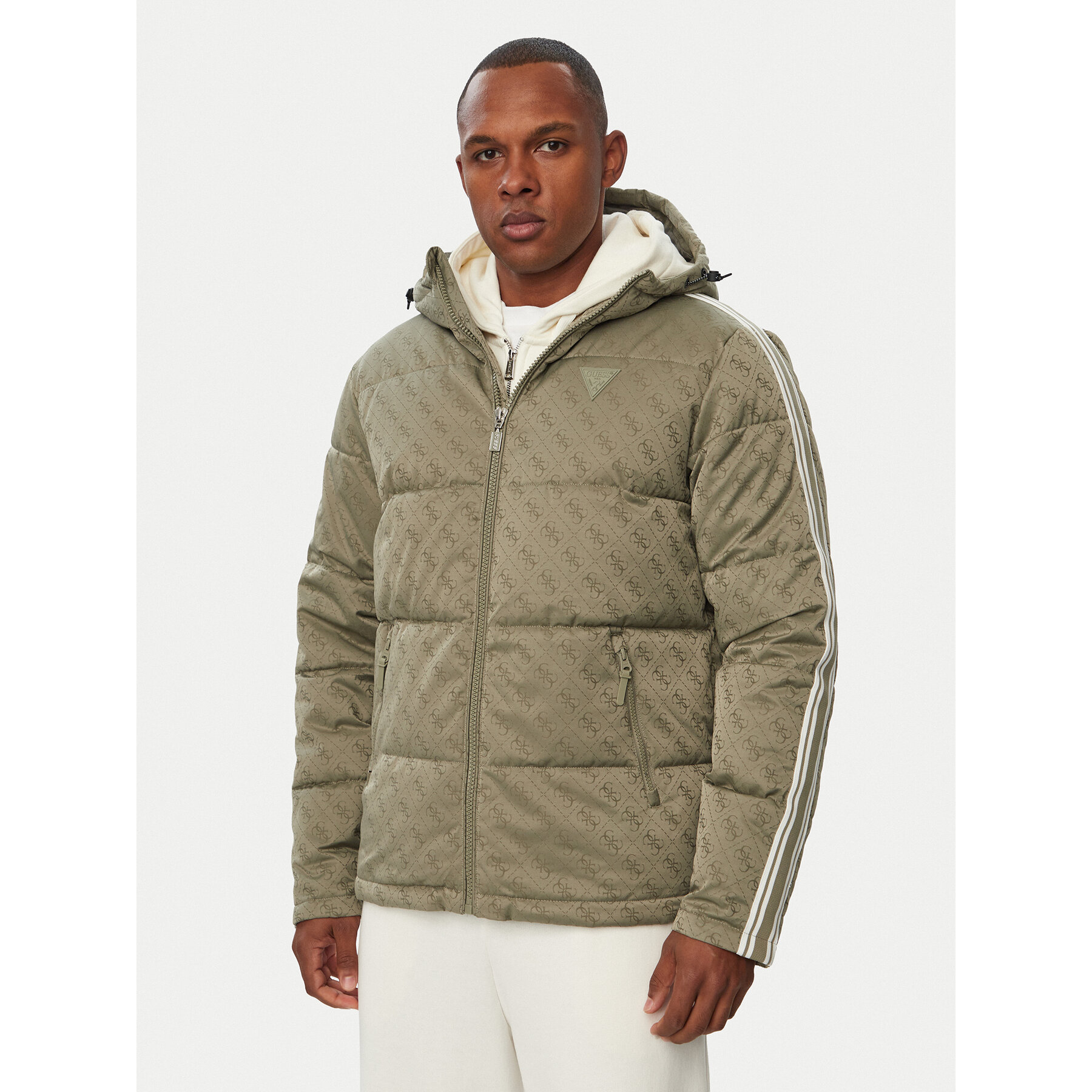 Guess Winterjacke Z5BL02 WFIQ2 Grün Regular Fit