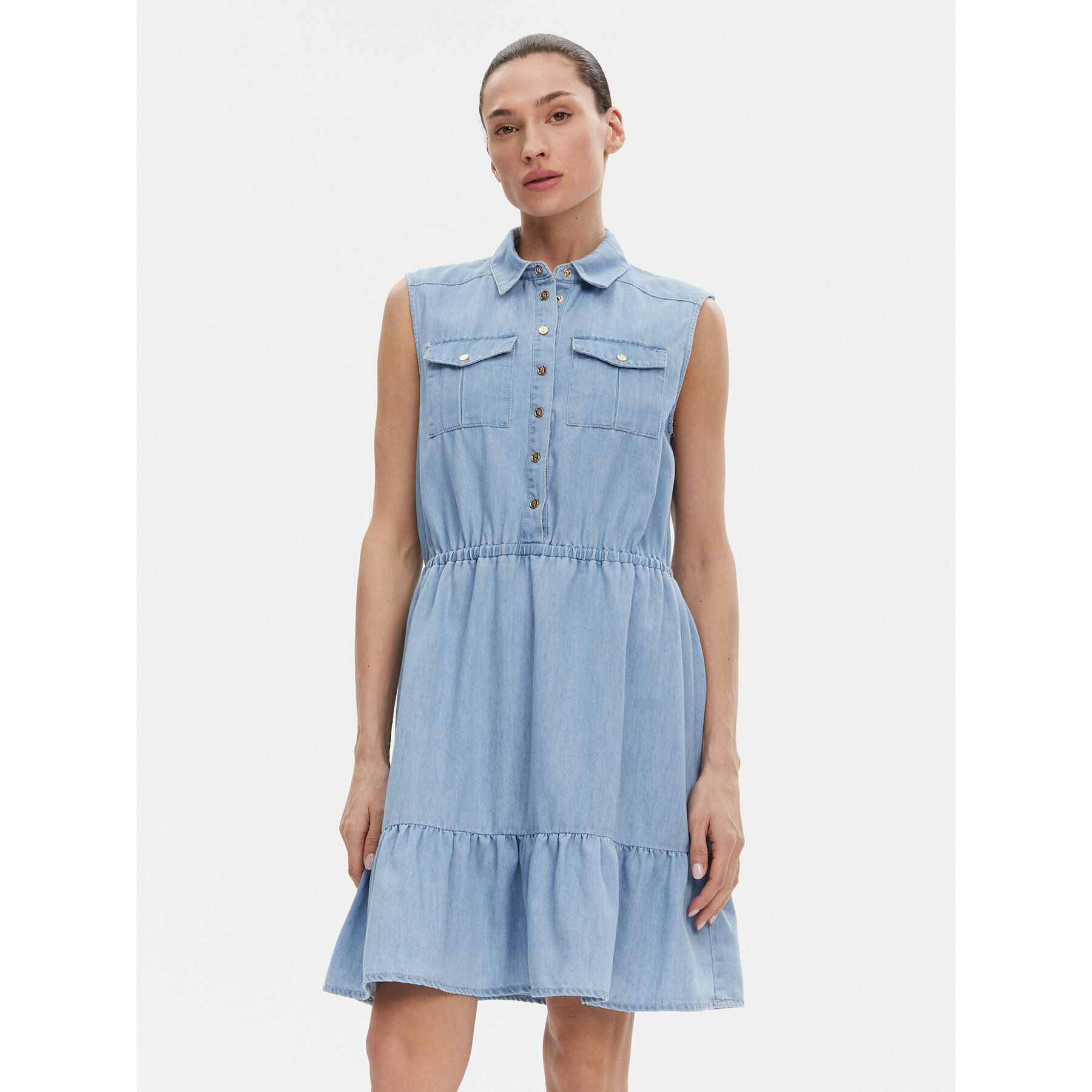 Gaudi Jeanskleid 511BD16002 Blau Regular Fit