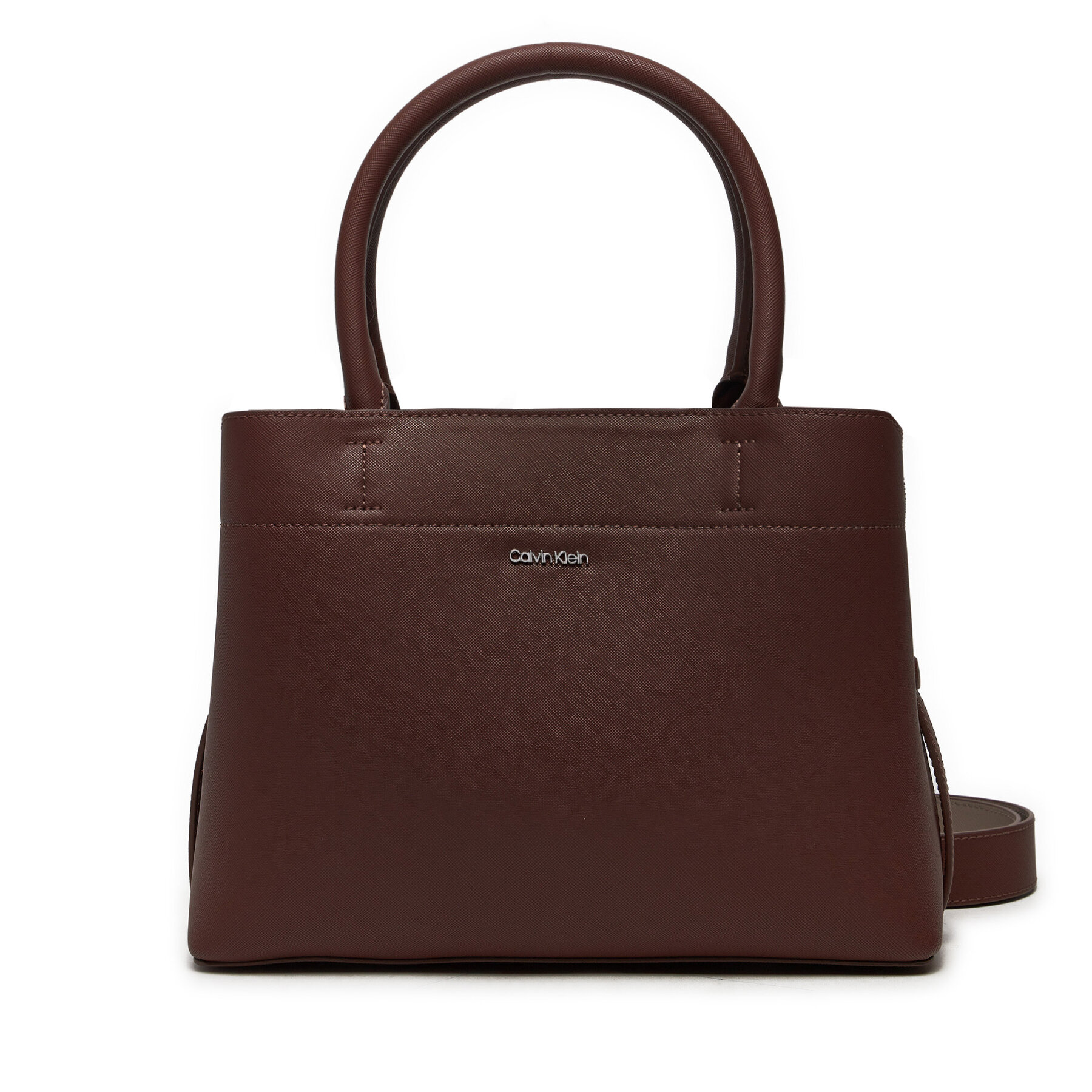  Táska Calvin Klein Ck Business Medium Tote_Saffiano K60K612572 Barna akciós termékkép 1
