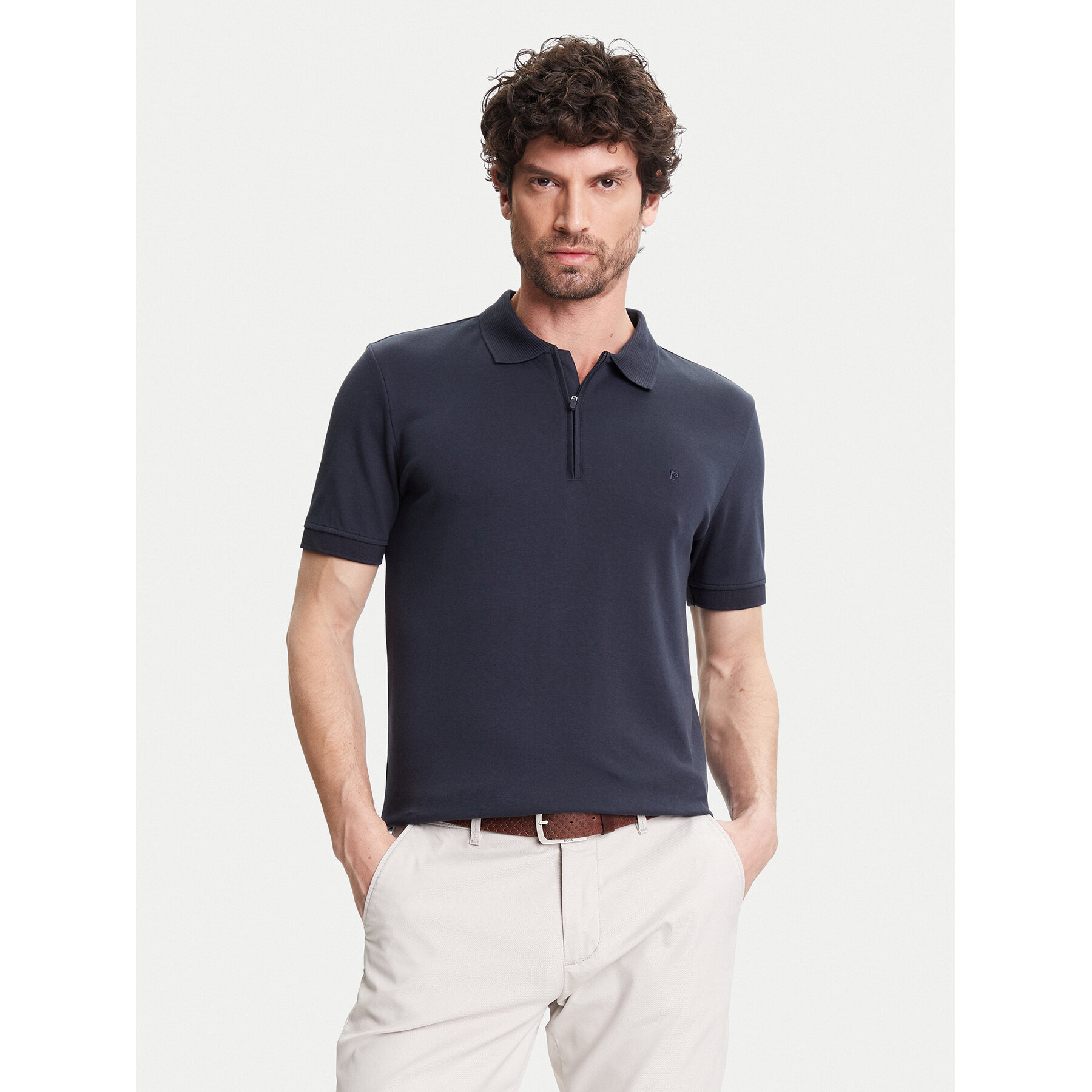 Pierre Cardin Polo C5 21455.2119 Σκούρο μπλε Regular Fit