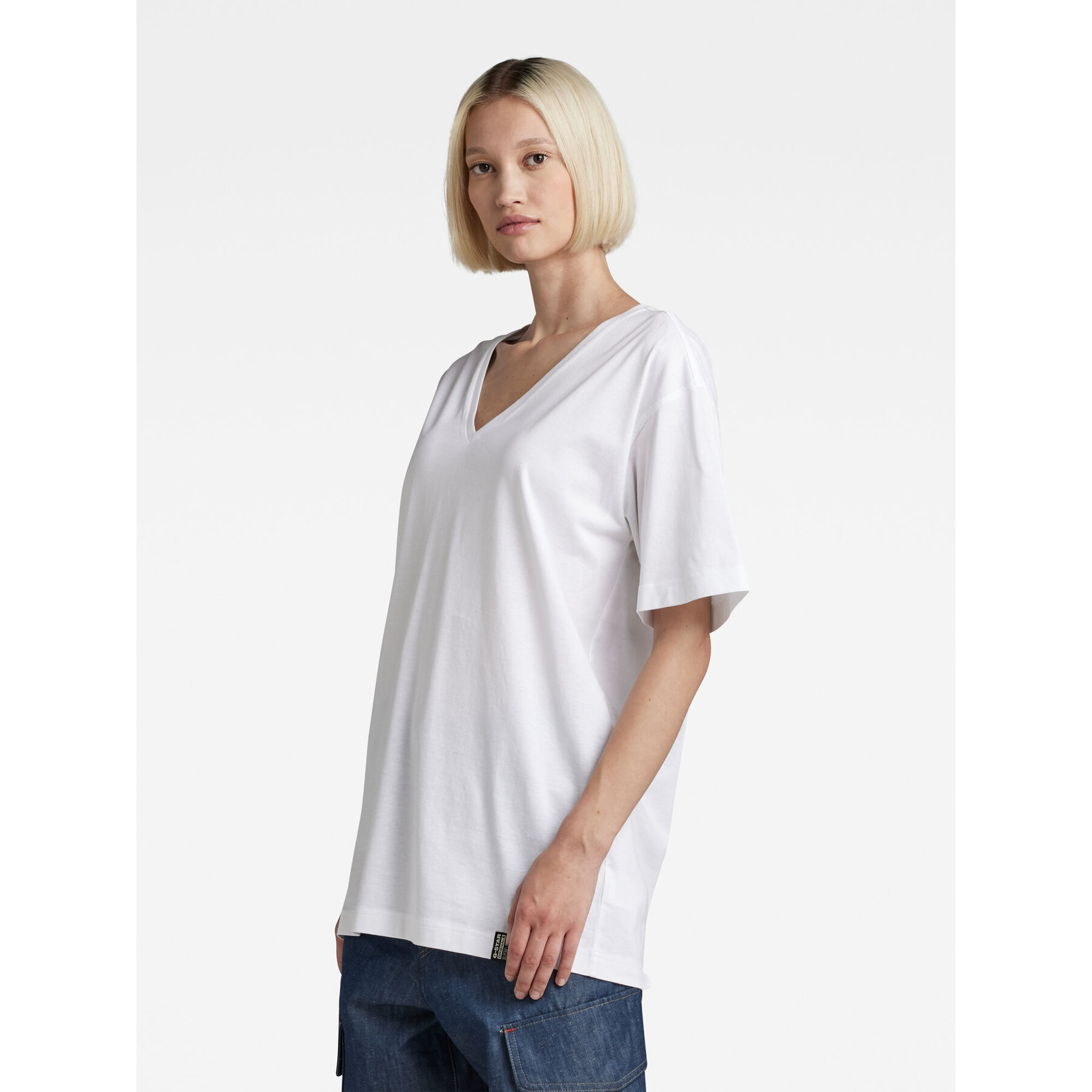 G-Star Raw T-Shirt D22746-C539-110 Λευκό Relaxed Fit