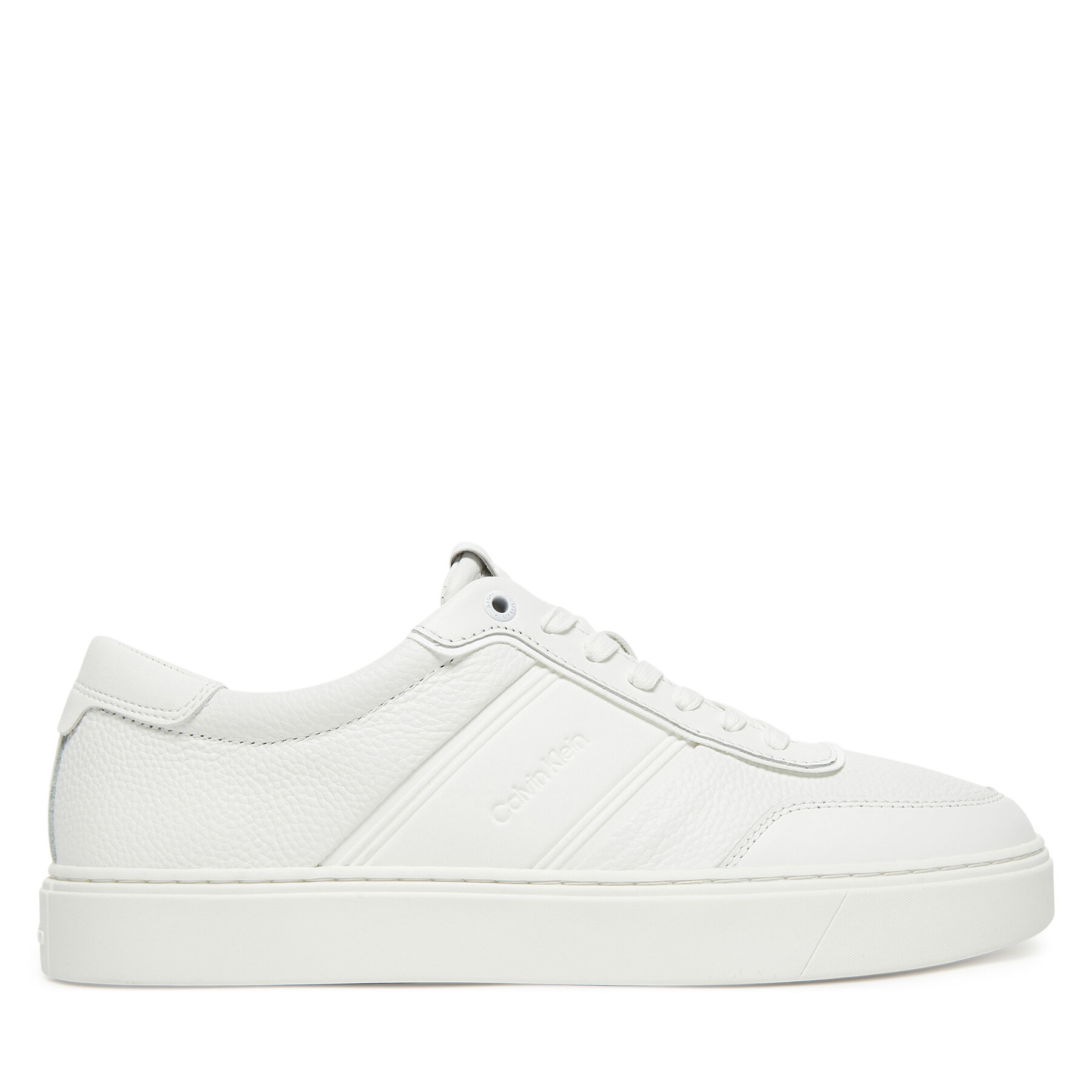 Sneakersy Calvin Klein Clean Cup Low Lace Tape HM0HM01898 Biela