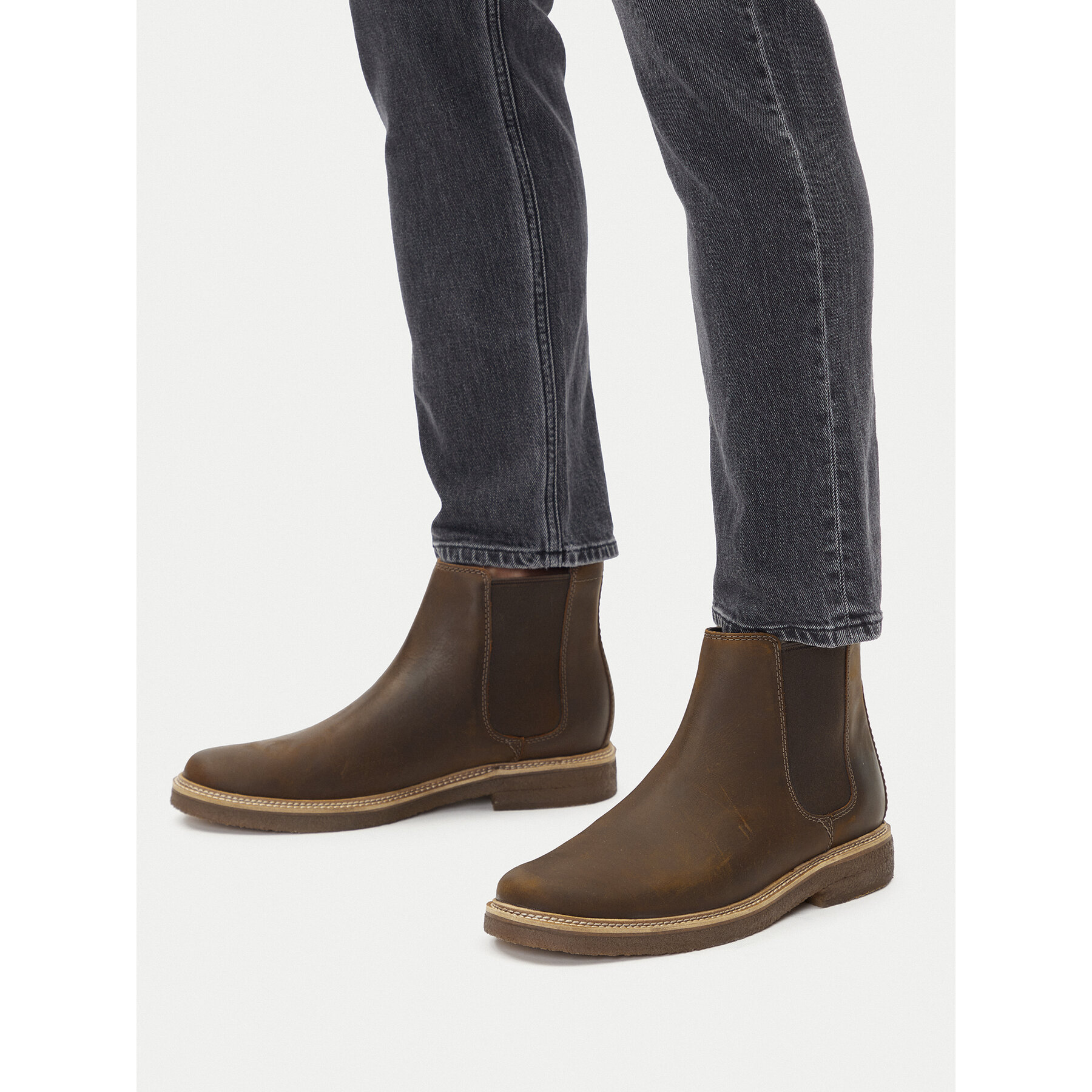 Členková obuv s elastickým prvkom Clarks Clarkdale Easy 261735327 Hnedá