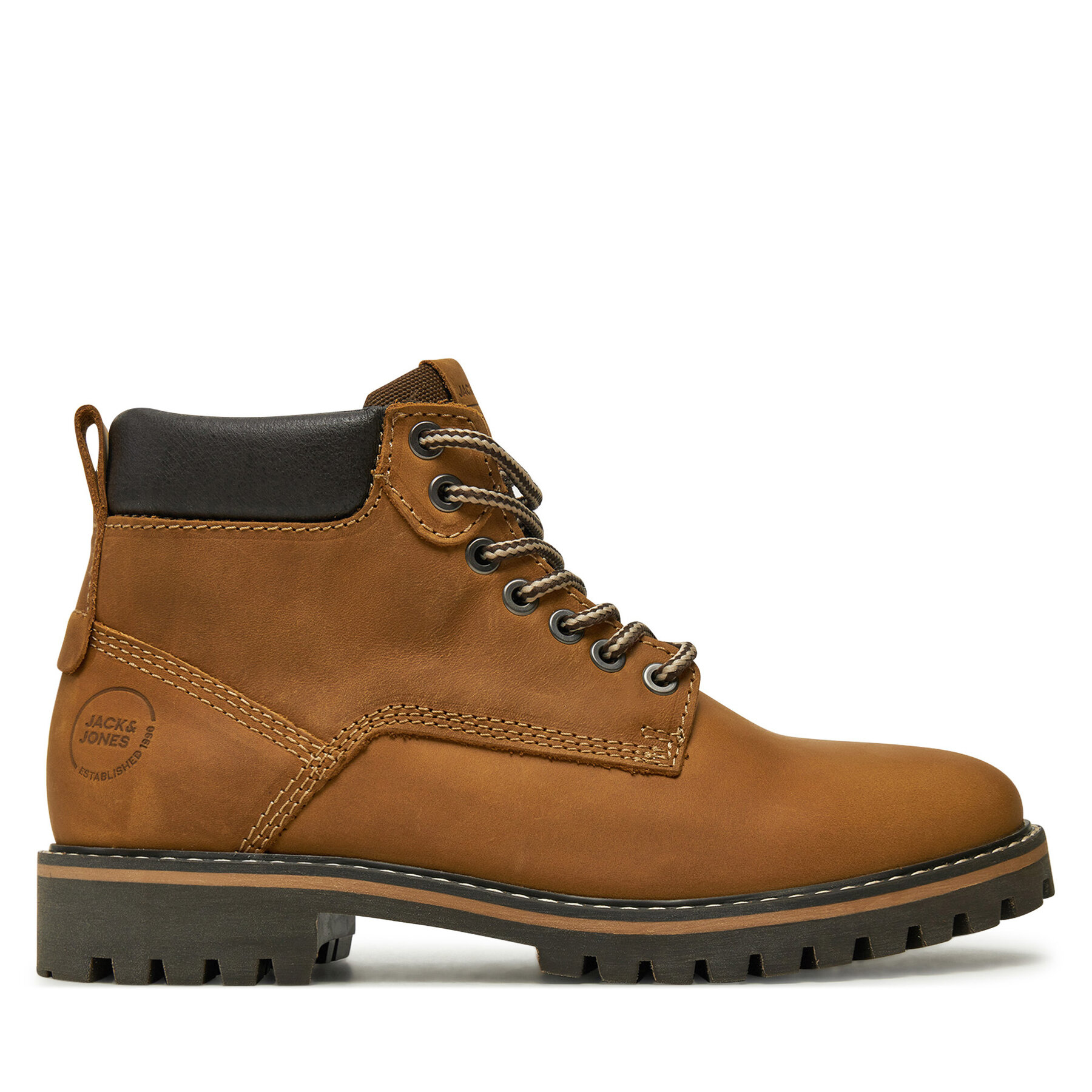 Šnurovacia obuv Jack & Jones Queensway 12257998 Hnedá