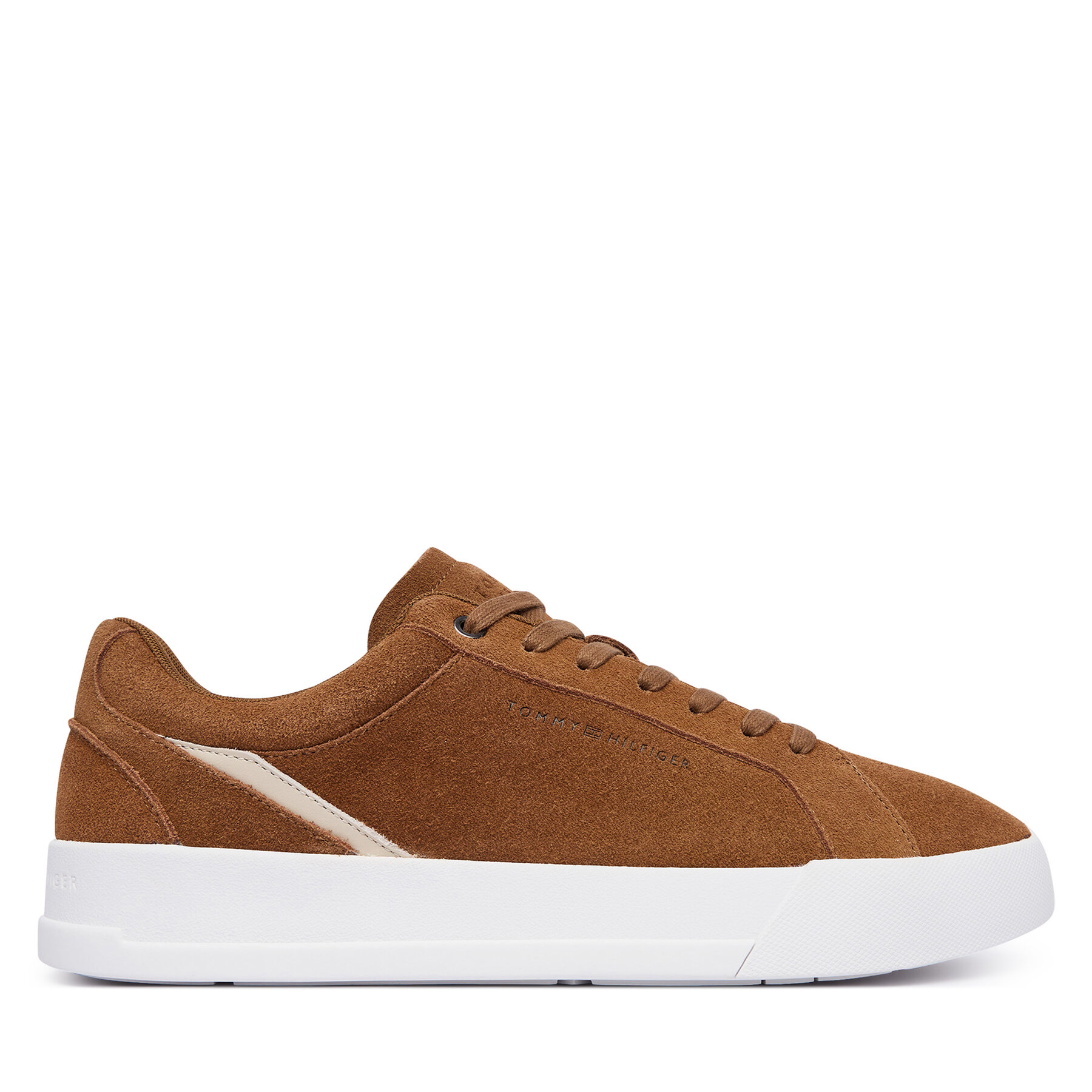 Sneakersy Tommy Hilfiger Th Court Premium Suede FM0FM05880 Hnedá