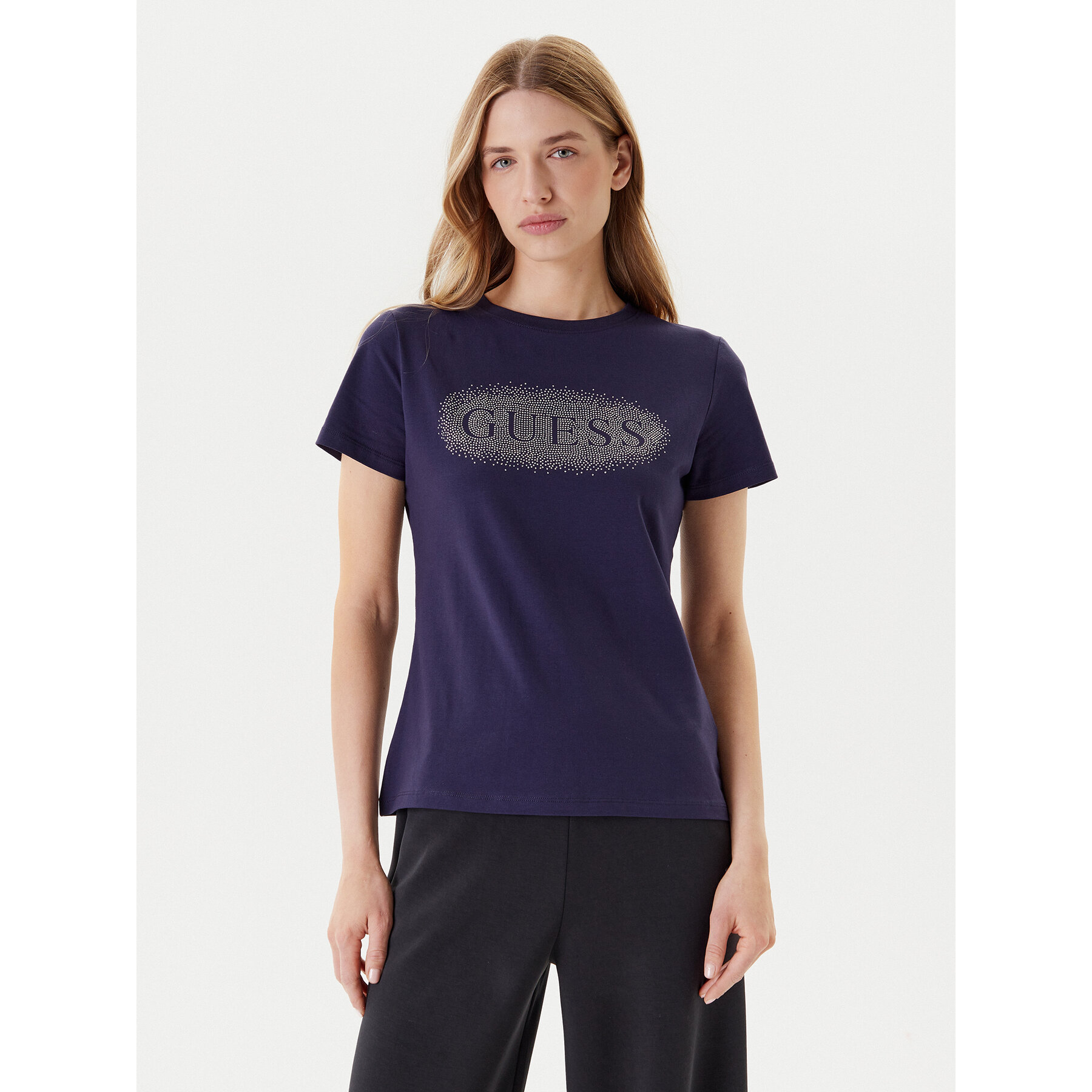 Guess Póló V5YI08 J1314 Sötétkék Regular Fit