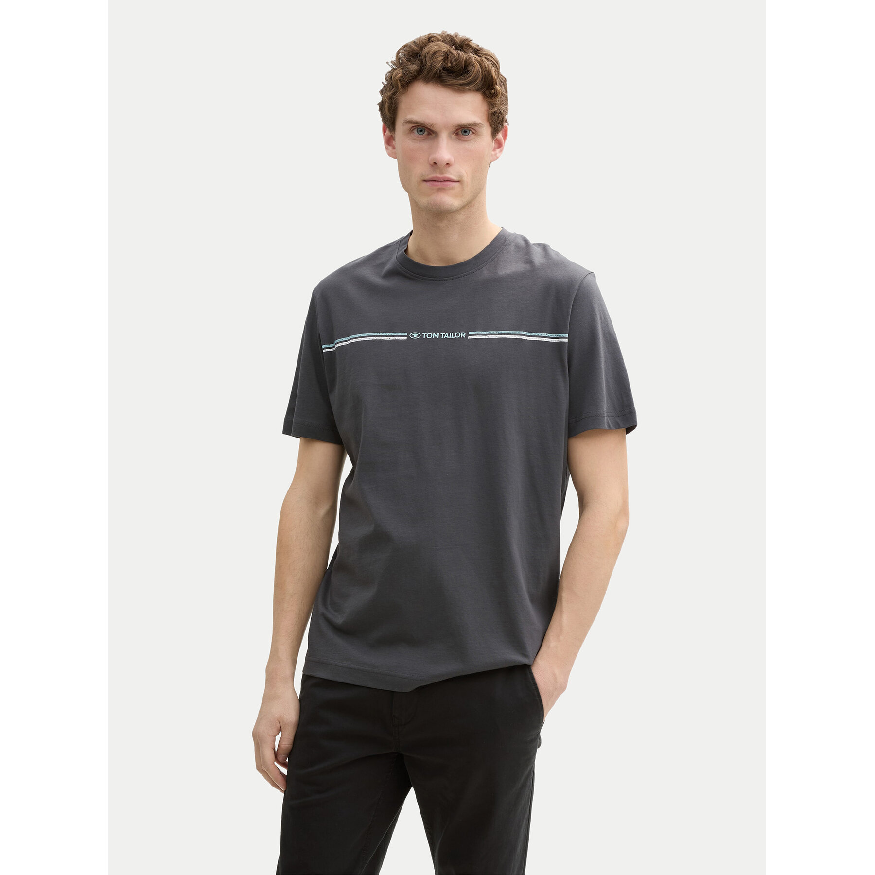 Tom Tailor T-shirt 1037803 Grigio Regular Fit