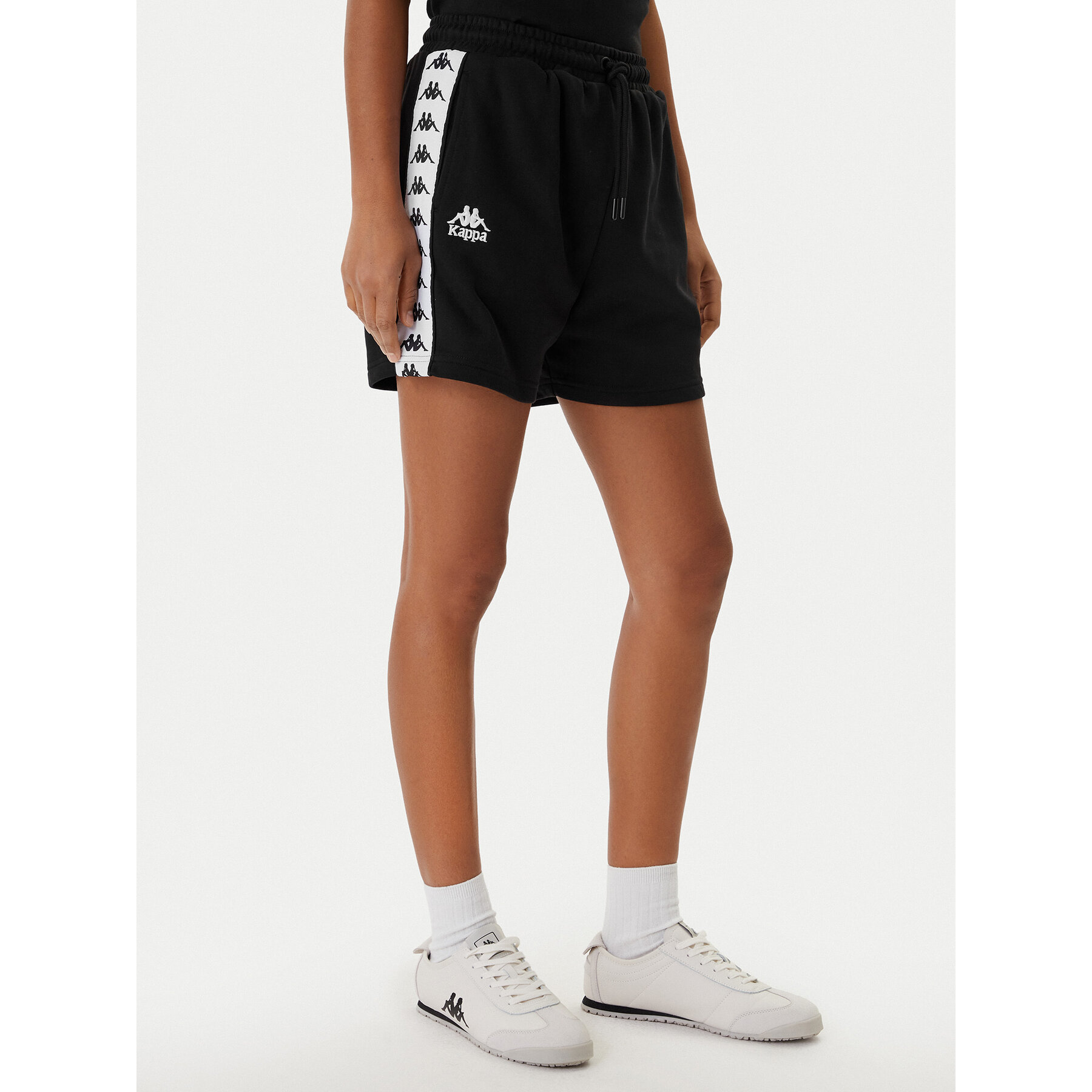 Kappa Sportske kratke hlače Banda Ivissa 361R6NW Crna Regular Fit