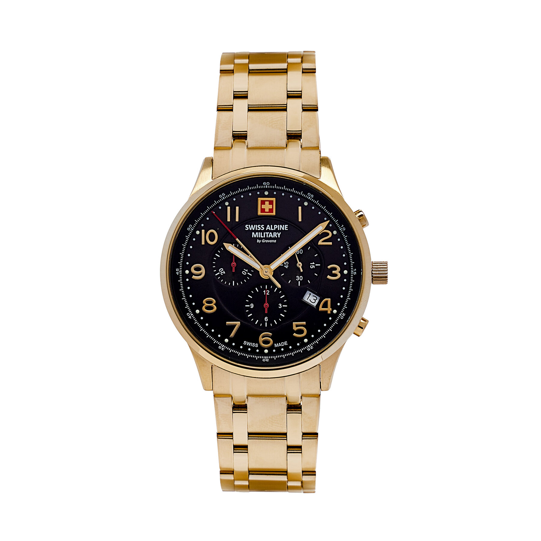 Swiss Alpine Military Ρολόι Swiss Alpine Military 7084.9117 Μαύρο