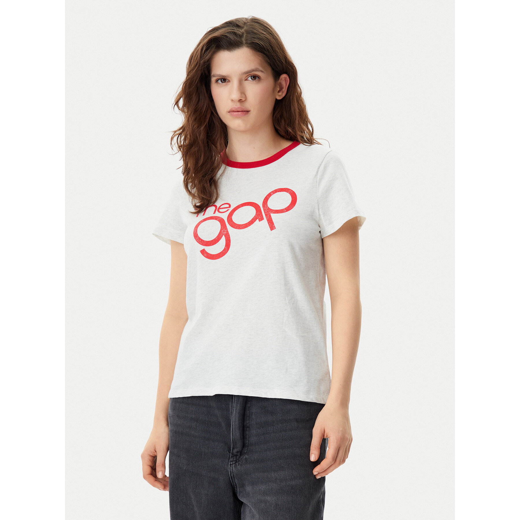Gap Gap T-Shirt 723653-06 Γκρι Regular Fit