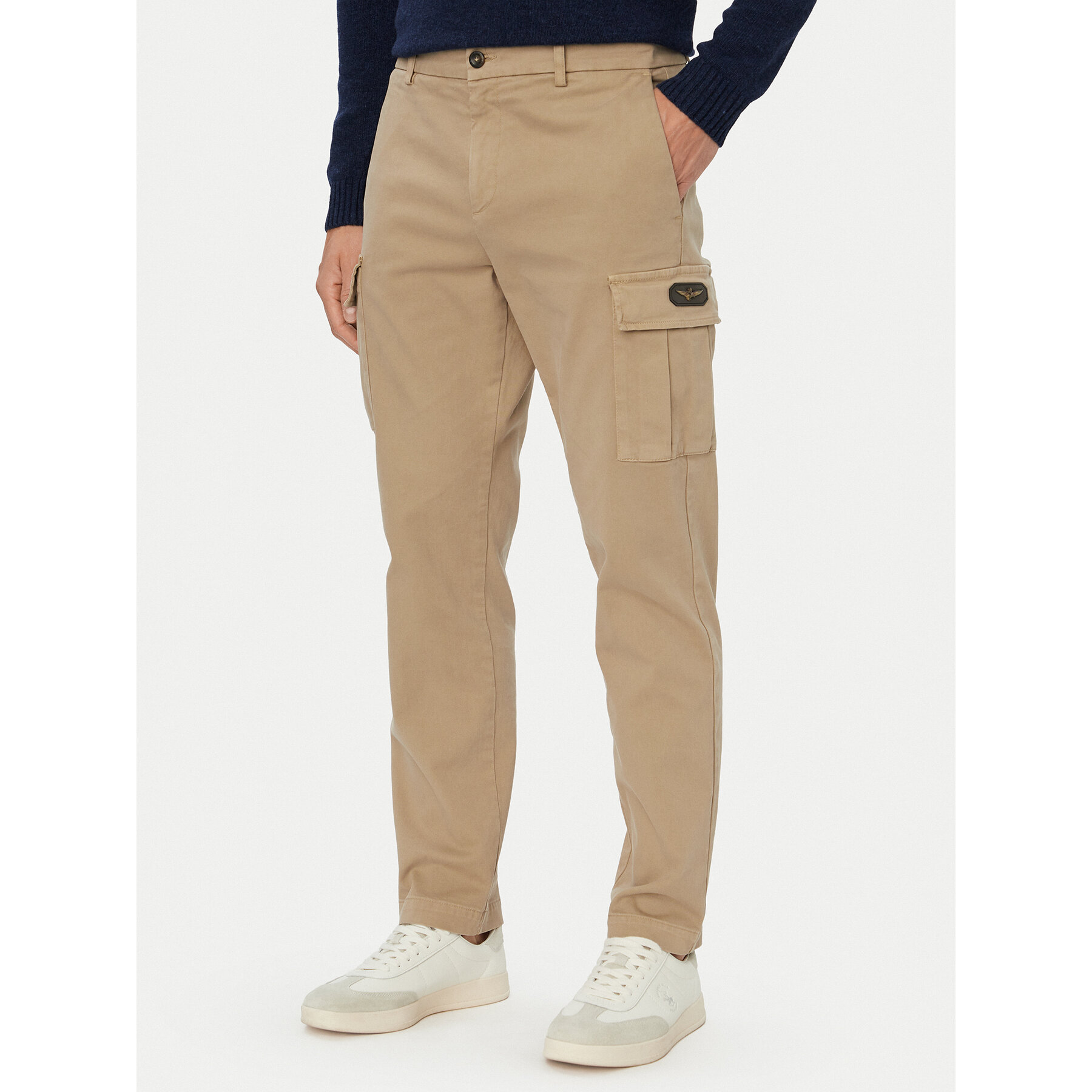 Aeronautica Militare Cargohose 262PA1740UCT04381 Beige Regular Fit
