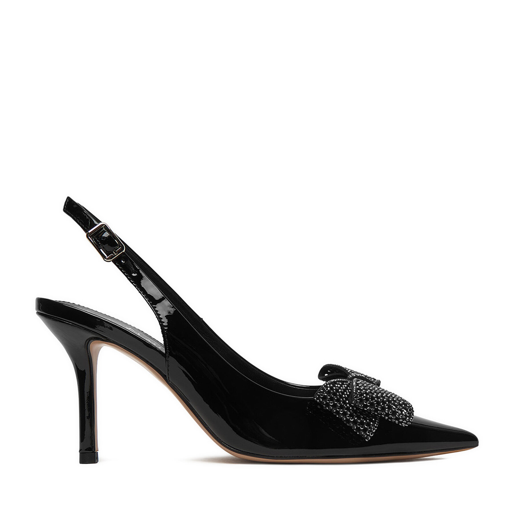 Pantofi cu toc subțire Eva Minge ANEMONE-V1892-56-1 Negru