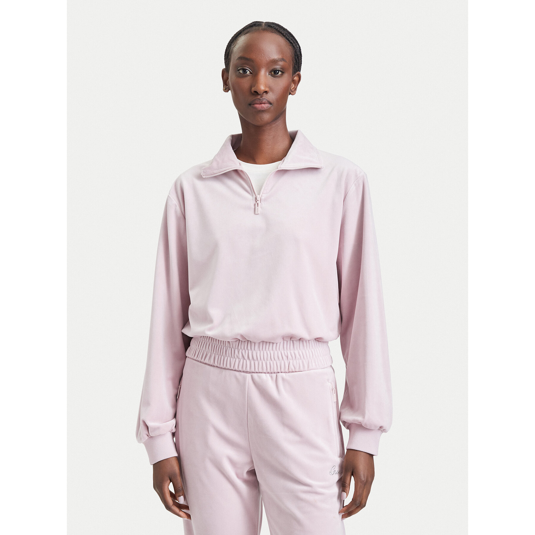 Guess Sweatshirt V6BQ08 K6302 Hellrosa Regular Fit