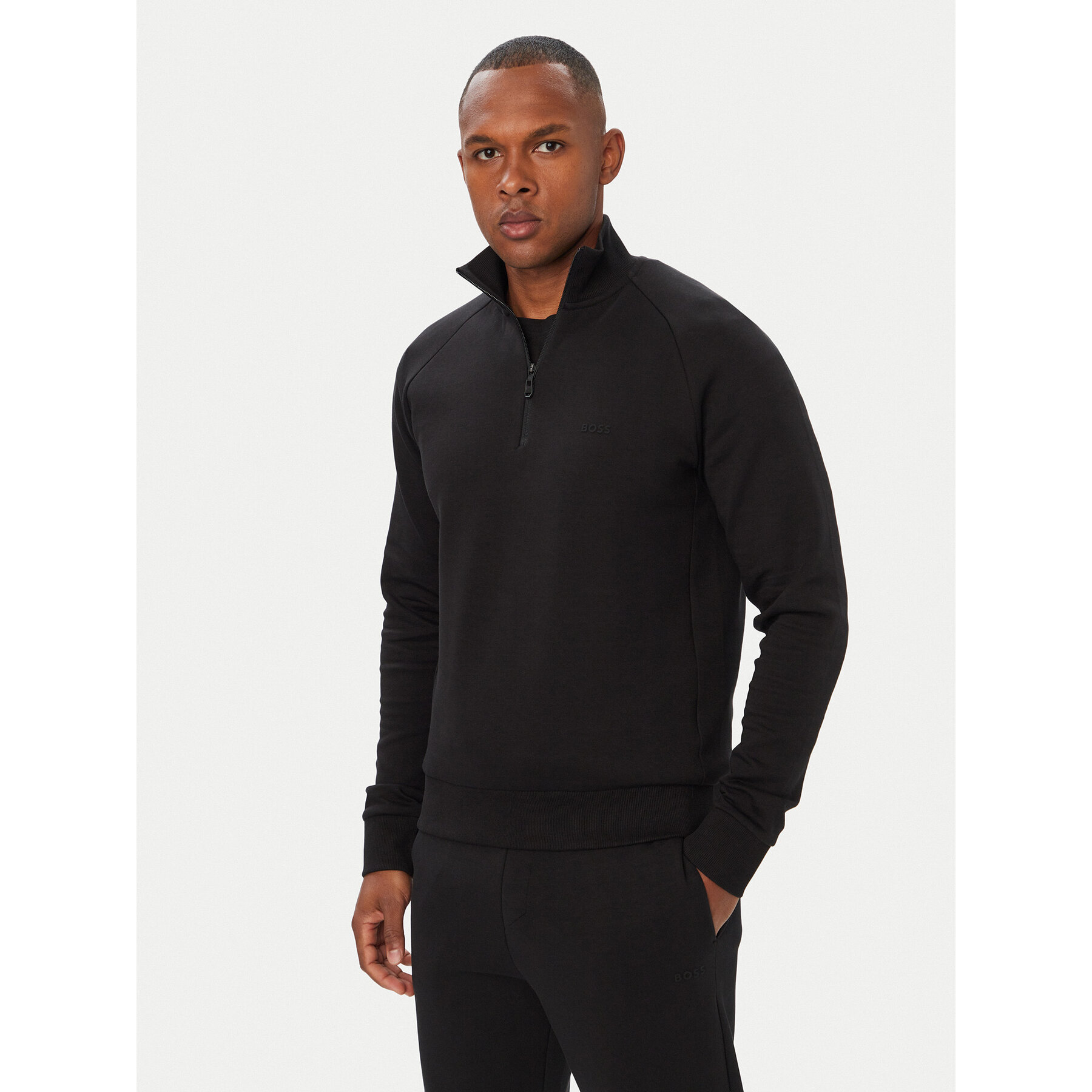 BOSS Sweatshirt Sweat 50565306 Schwarz Regular Fit