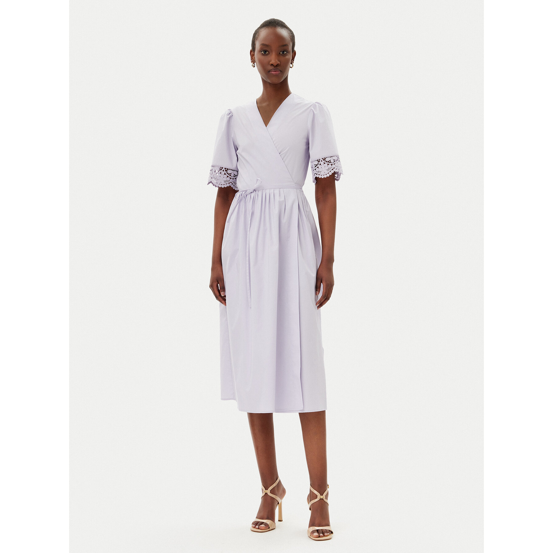 TWINSET Kleid für den Alltag 251TT2091 Violett Loose Fit