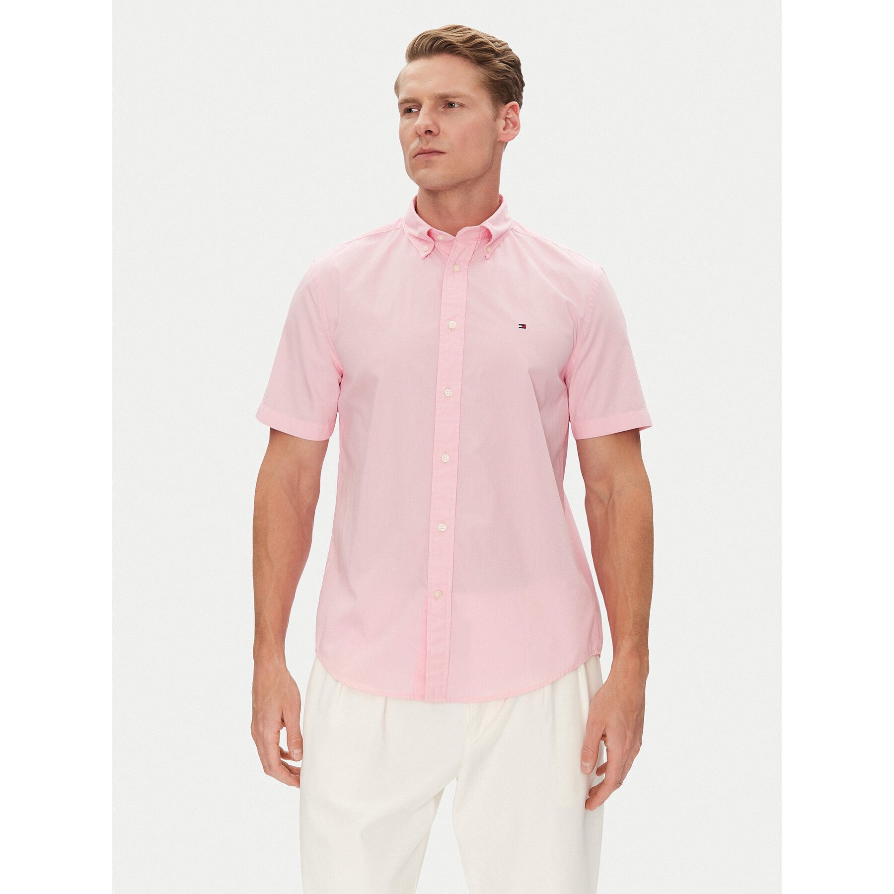 Tommy Hilfiger Hemd MW0MW37584 Rosa Regular Fit