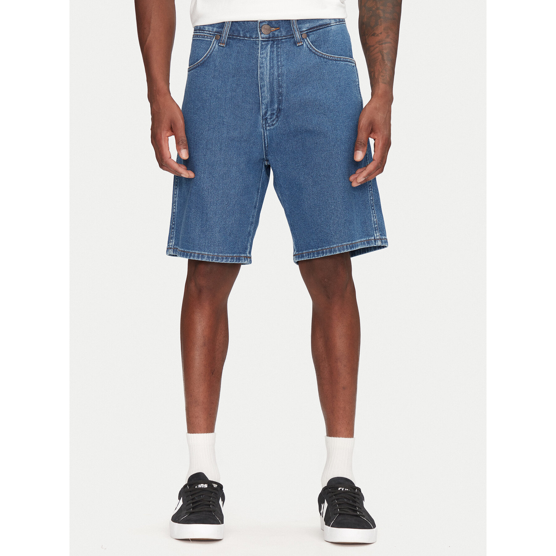 Wrangler Jeansshorts Frontier 112362493 Blau Relaxed Fit