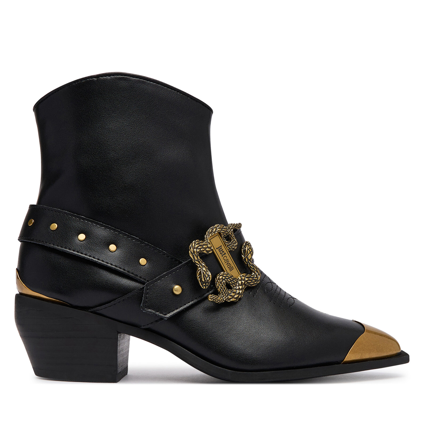 Cizme și botine cowboy Just Cavalli 81RA3S56 ZPC30 Negru