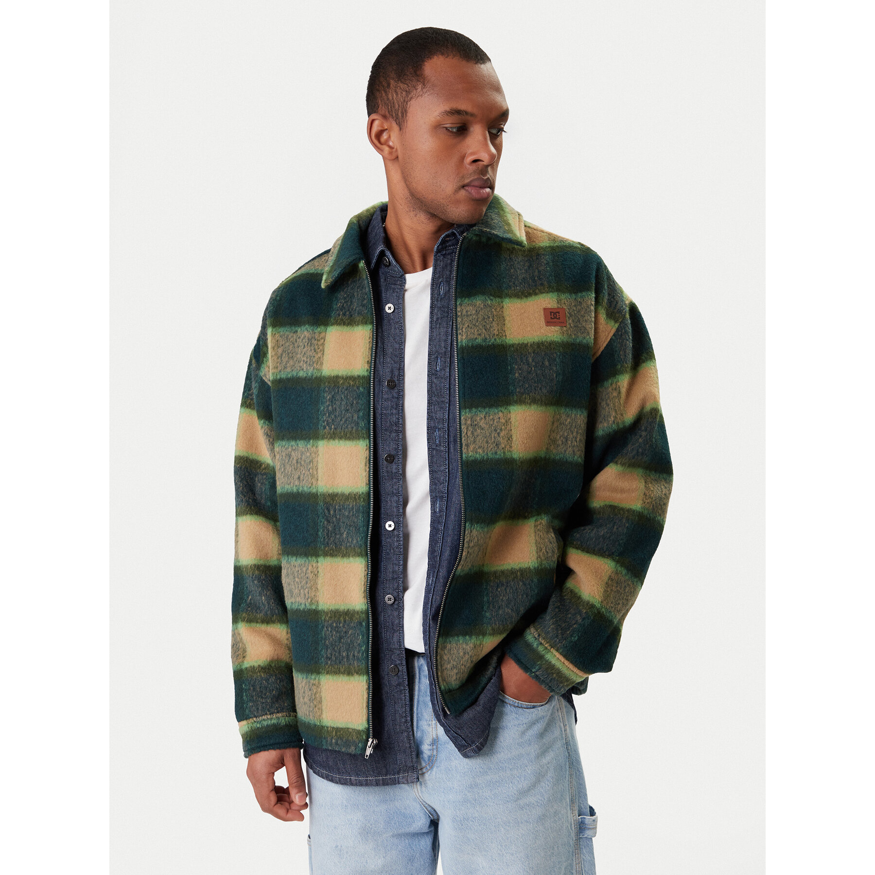 DC Shoes Hemdjacke Henderson EDYWT03266 Grün Regular Fit