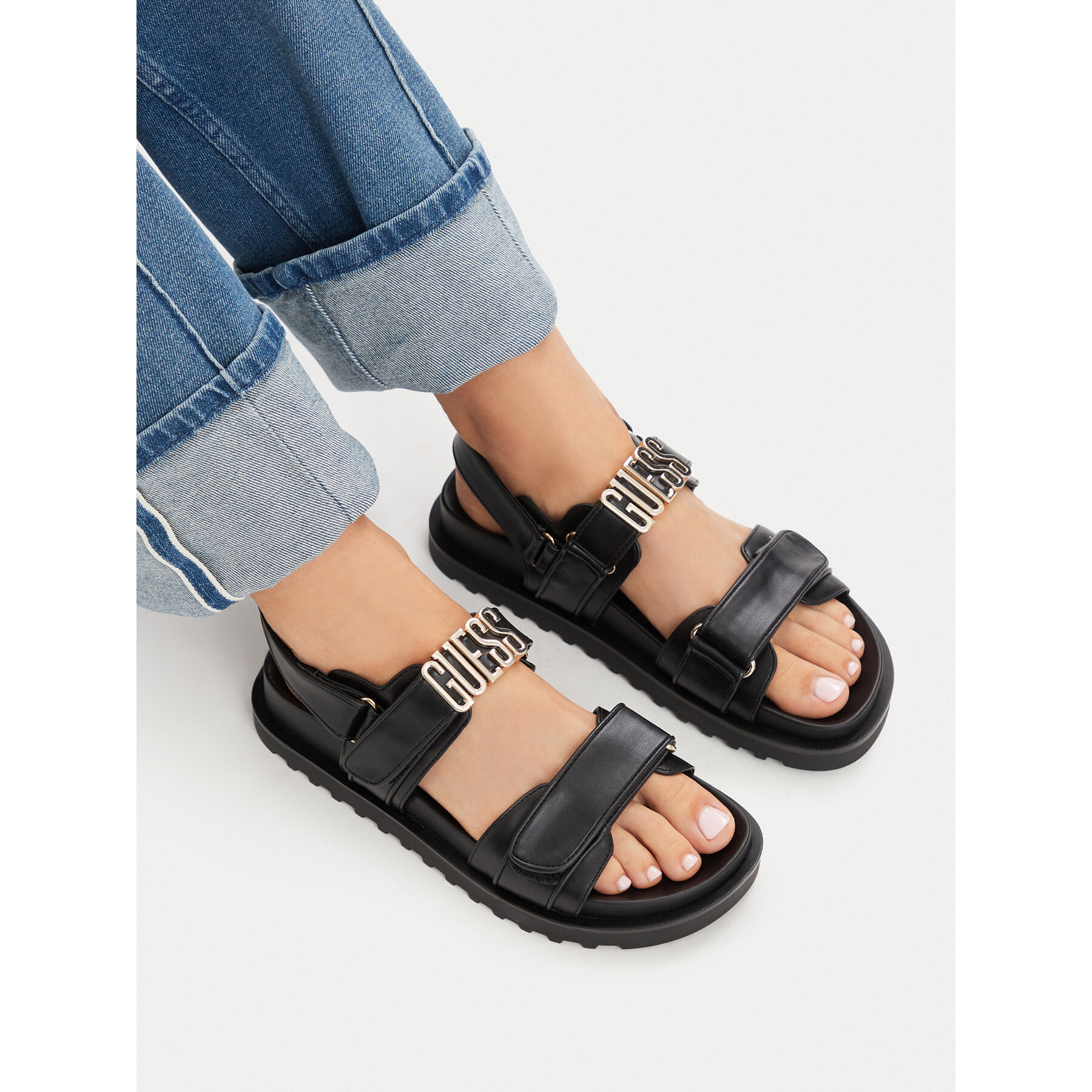 Sandali Guess FLJFBL ELE03 Črna