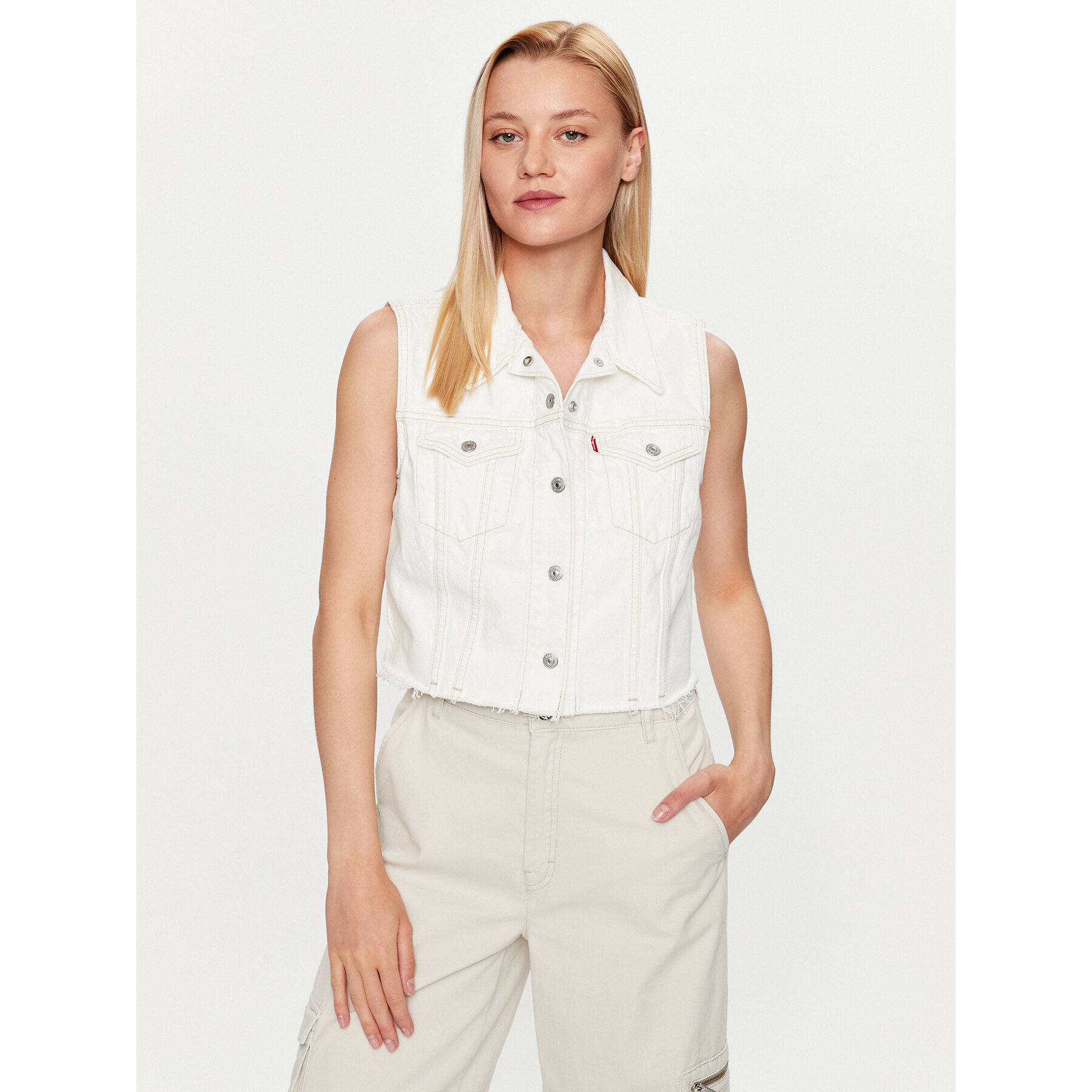 Levi's® Weste Xs A4855-0001 Weiß Slim Fit