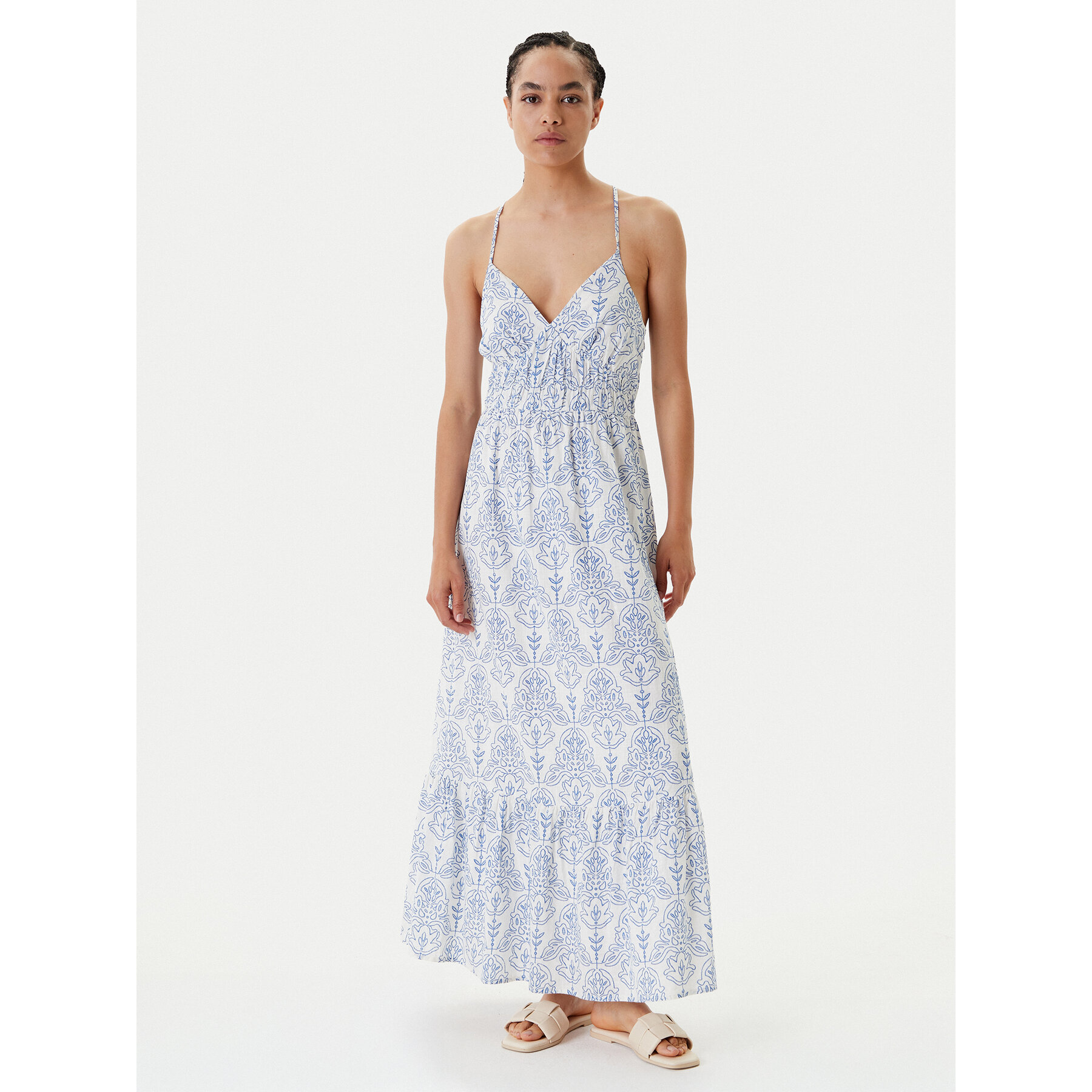 YAS Sommerkleid Cinni 26036881 Himmelblau Regular Fit