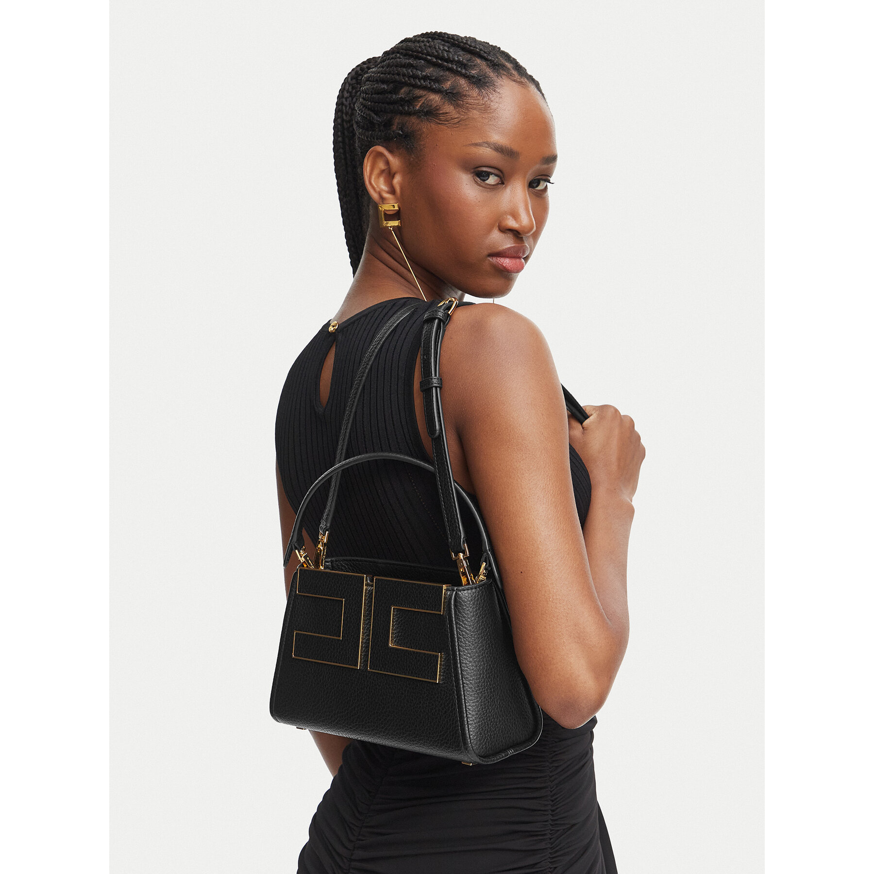 Kabelka Elisabetta Franchi BS-07A-66E2-V360 Černá