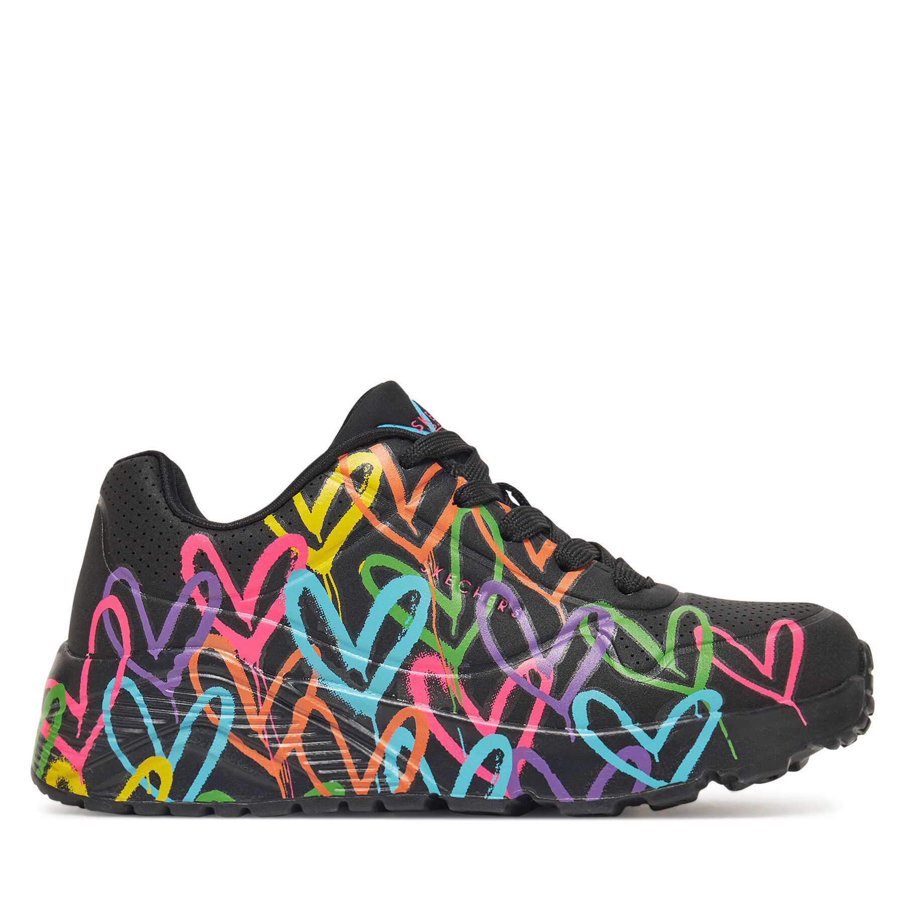 Snīkeri Skechers Uno Lite-Spread The Love 314064L/BKMT Melns