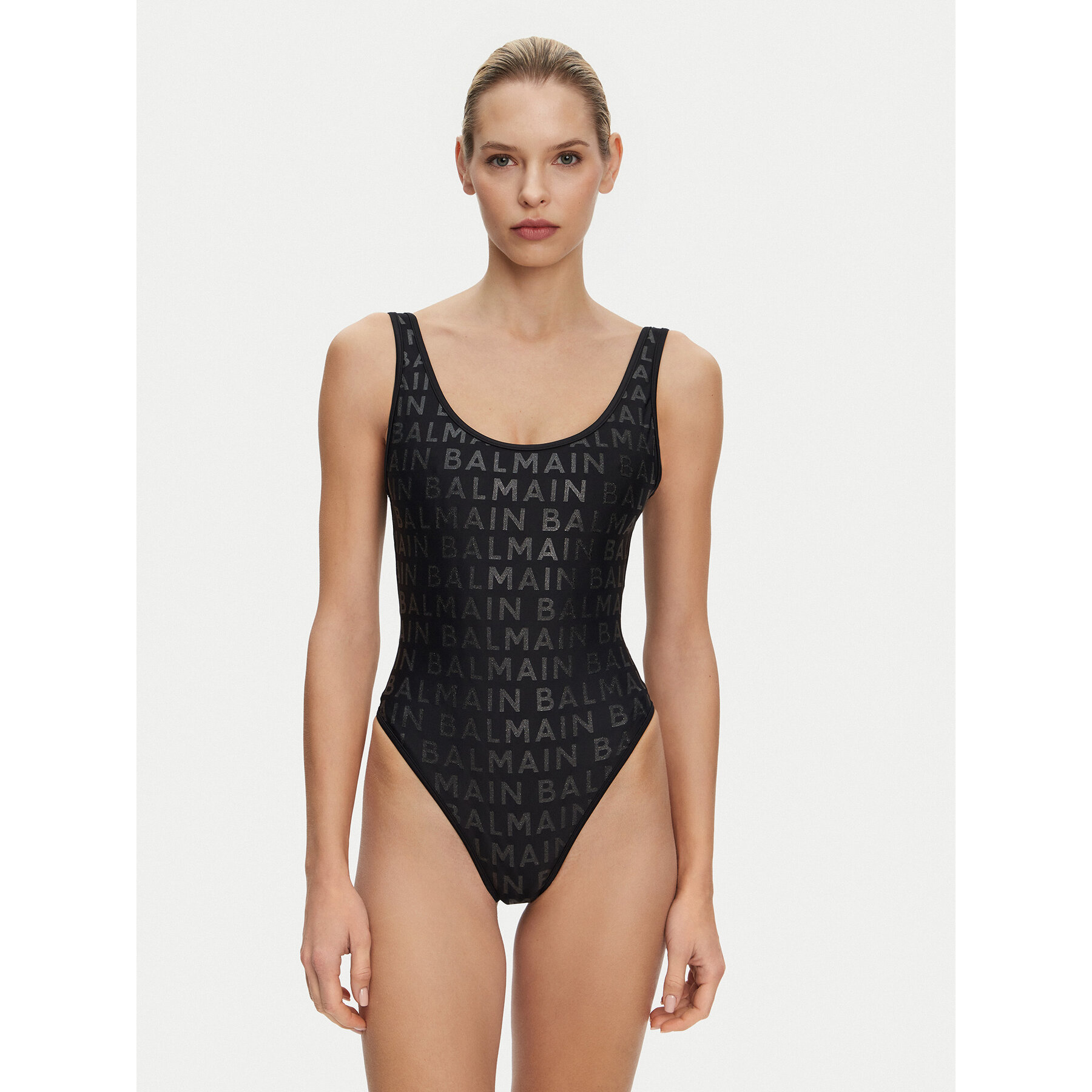 Balmain Badeanzug BKBU92110 Schwarz