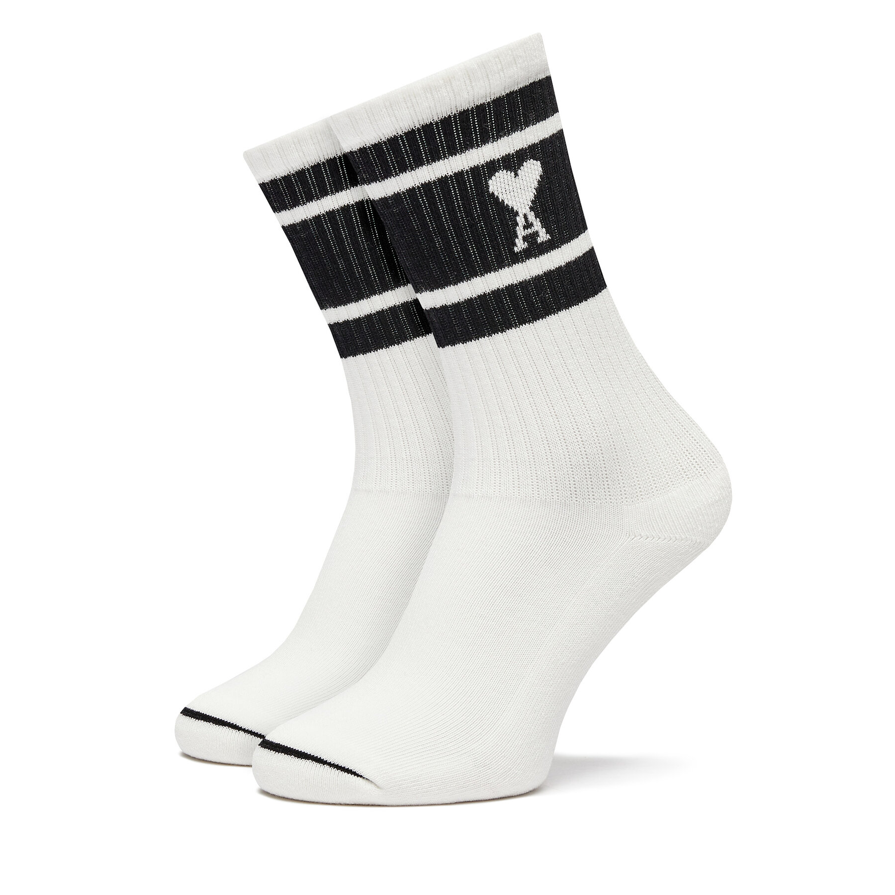 Calcetines altos unisex AMI PARIS USC001.AW0015 Blanco
