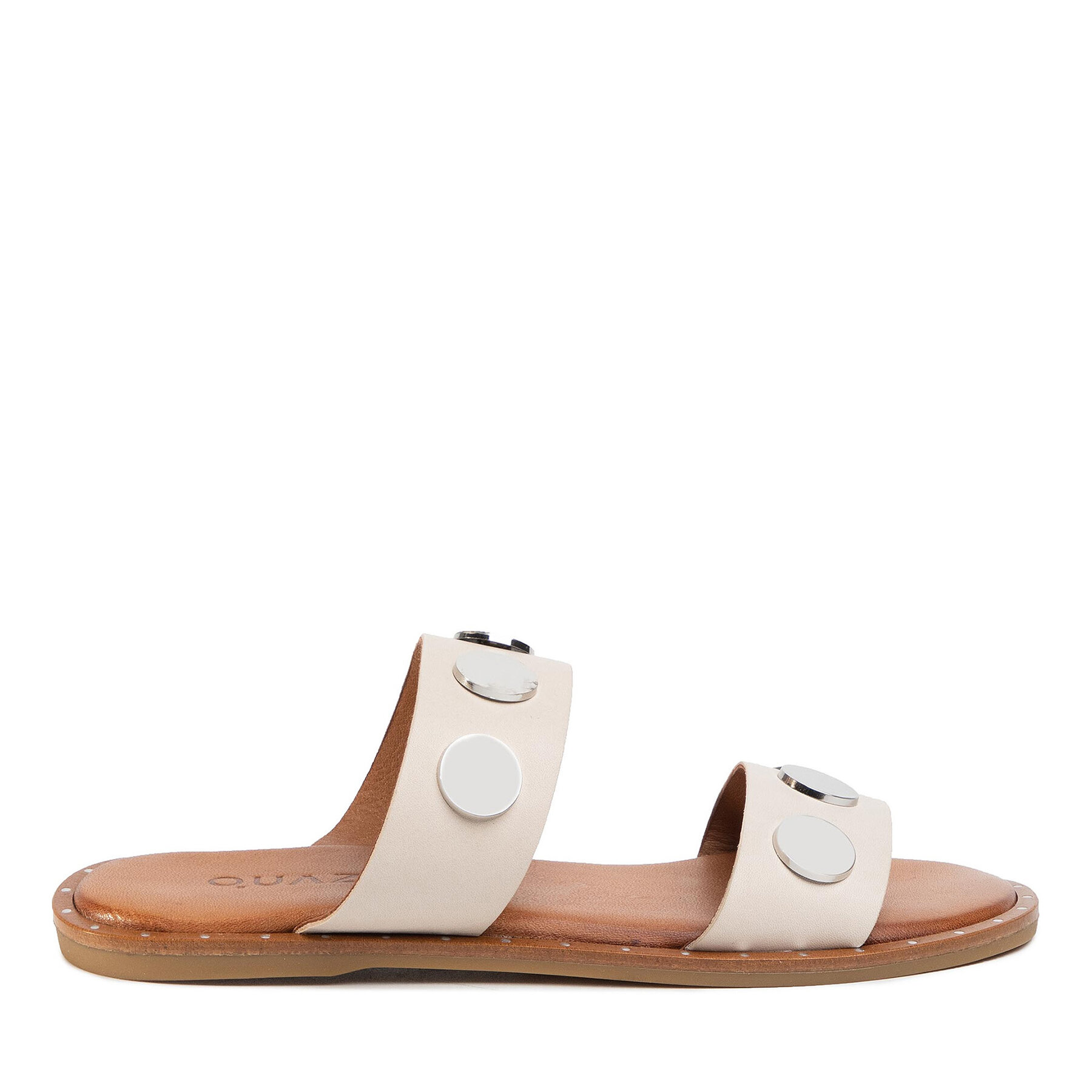 Donna Ciabatte QUAZI, Taglia 36, Beige, QZ-18-04-000516, taglia : 36