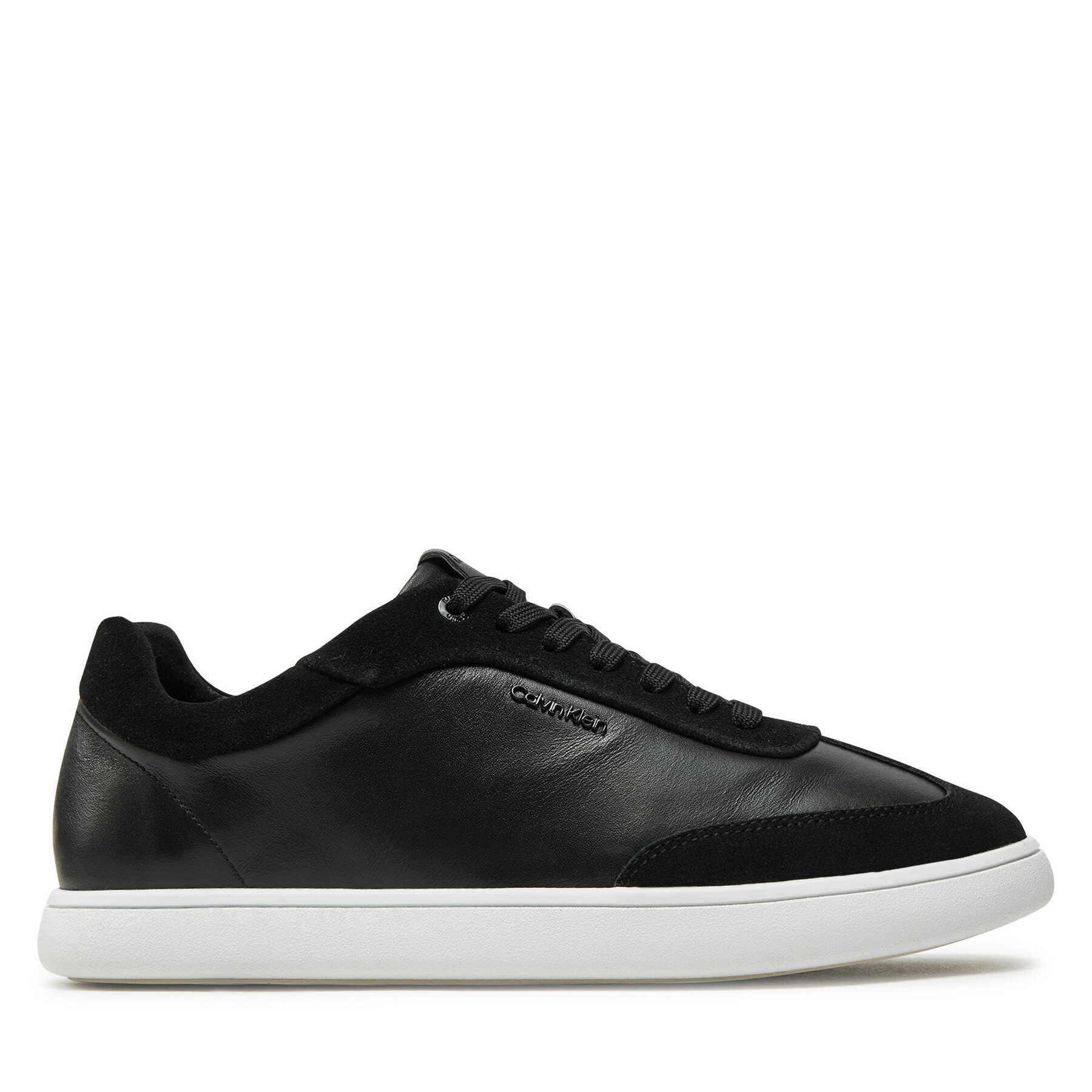 Sneakersy Calvin Klein Cupsole Lace Up - Lth Sue Mix HW0HW02435 Čierna