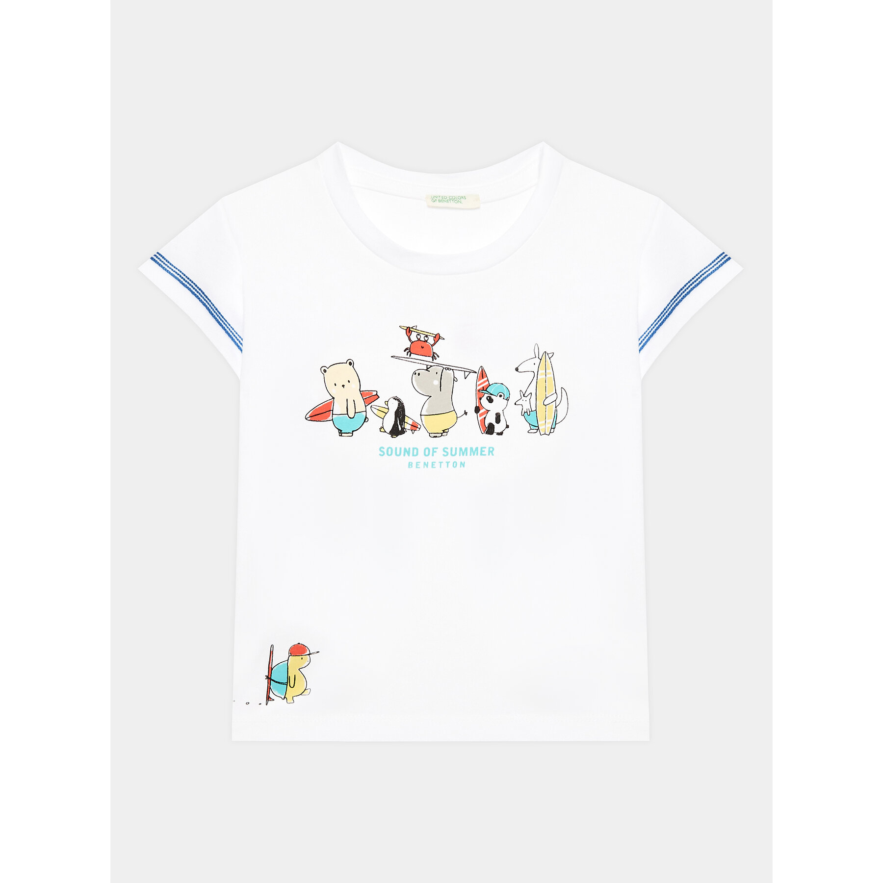 United Colors Of Benetton T-Shirt 3I1XA102Z Λευκό Regular Fit