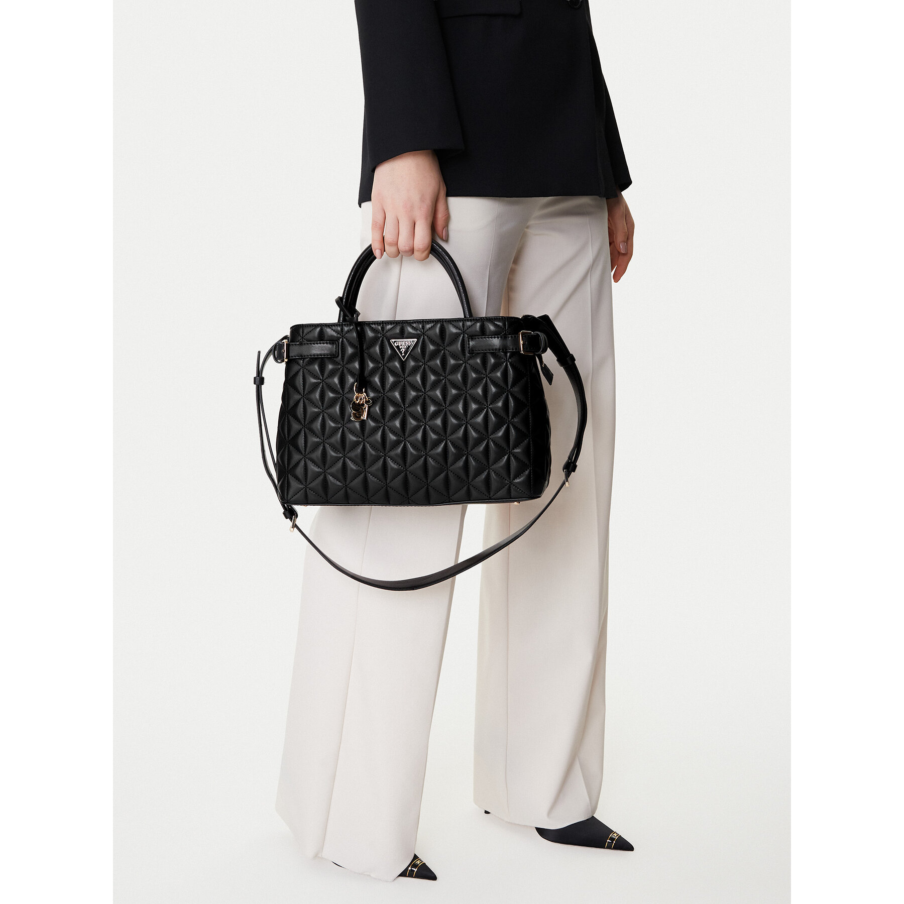 Дамска чанта Guess Paisleigh HWQG9 883060 Черен