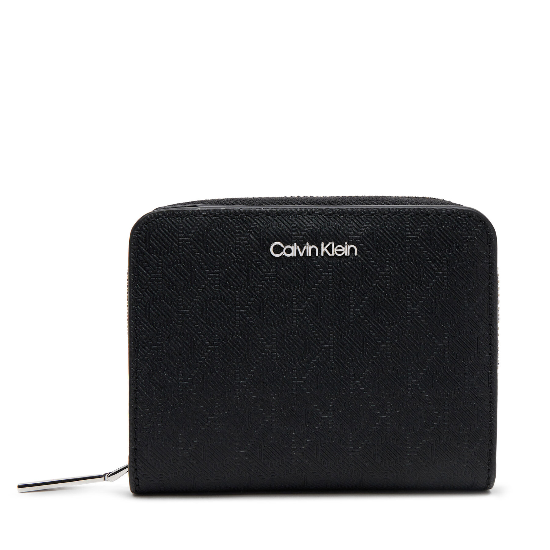 Malá dámska peňaženka Calvin Klein Ck Must Medium Zip Around_Mono K60K612942 Čierna