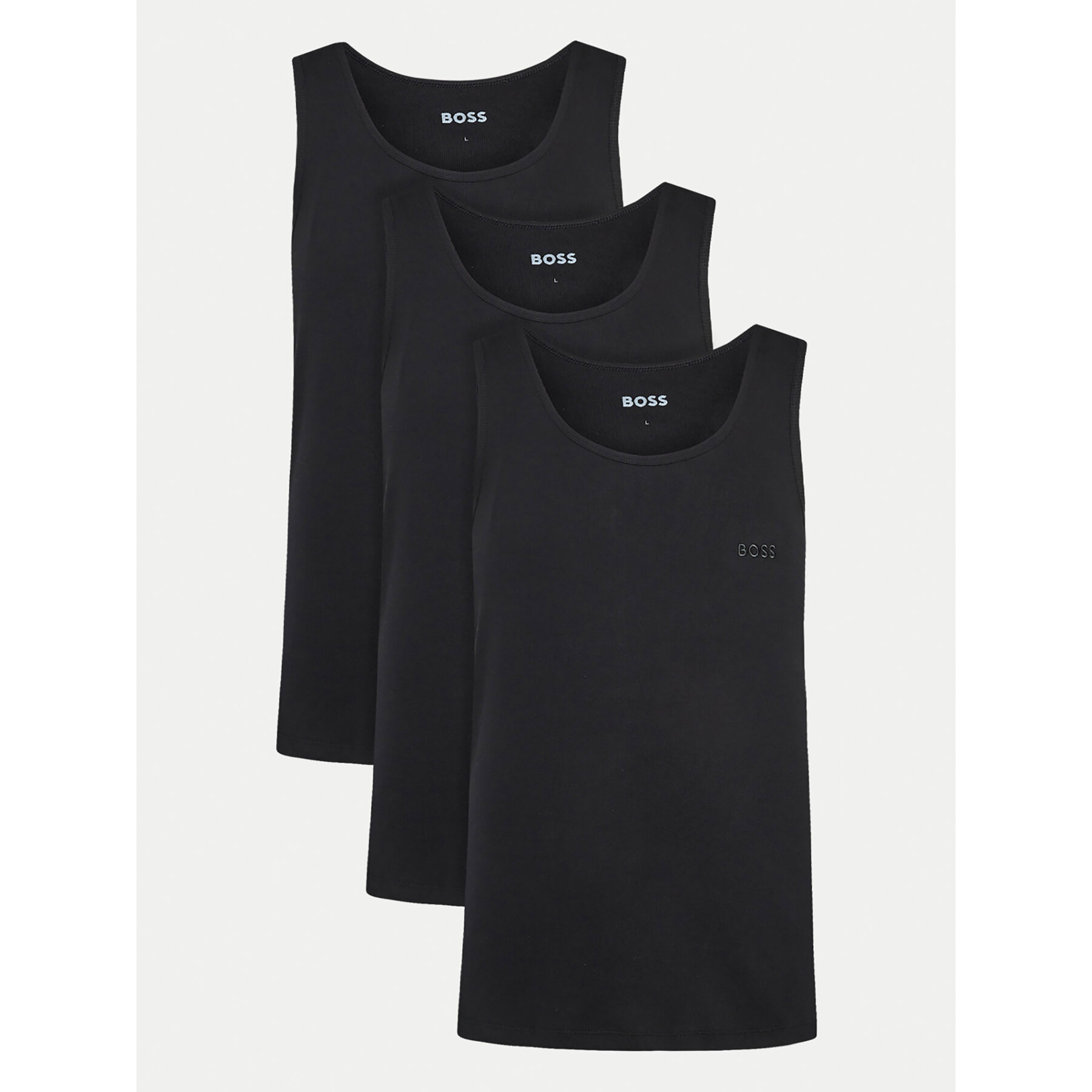 BOSS Set di canotte 50542132 Nero Regular Fit