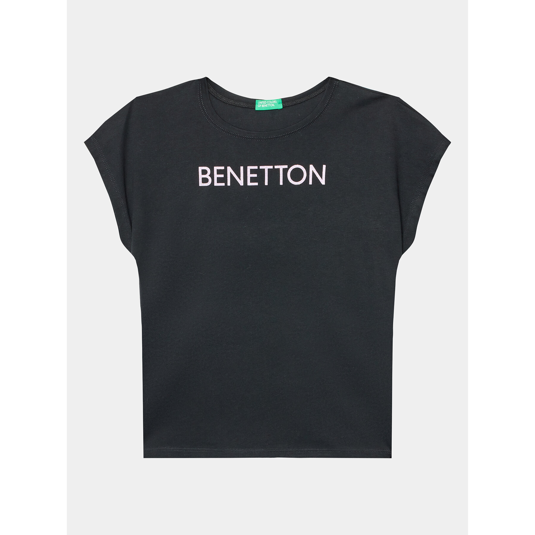 United Colors Of Benetton T-Shirt 3I1XC10C0 Μαύρο Regular Fit