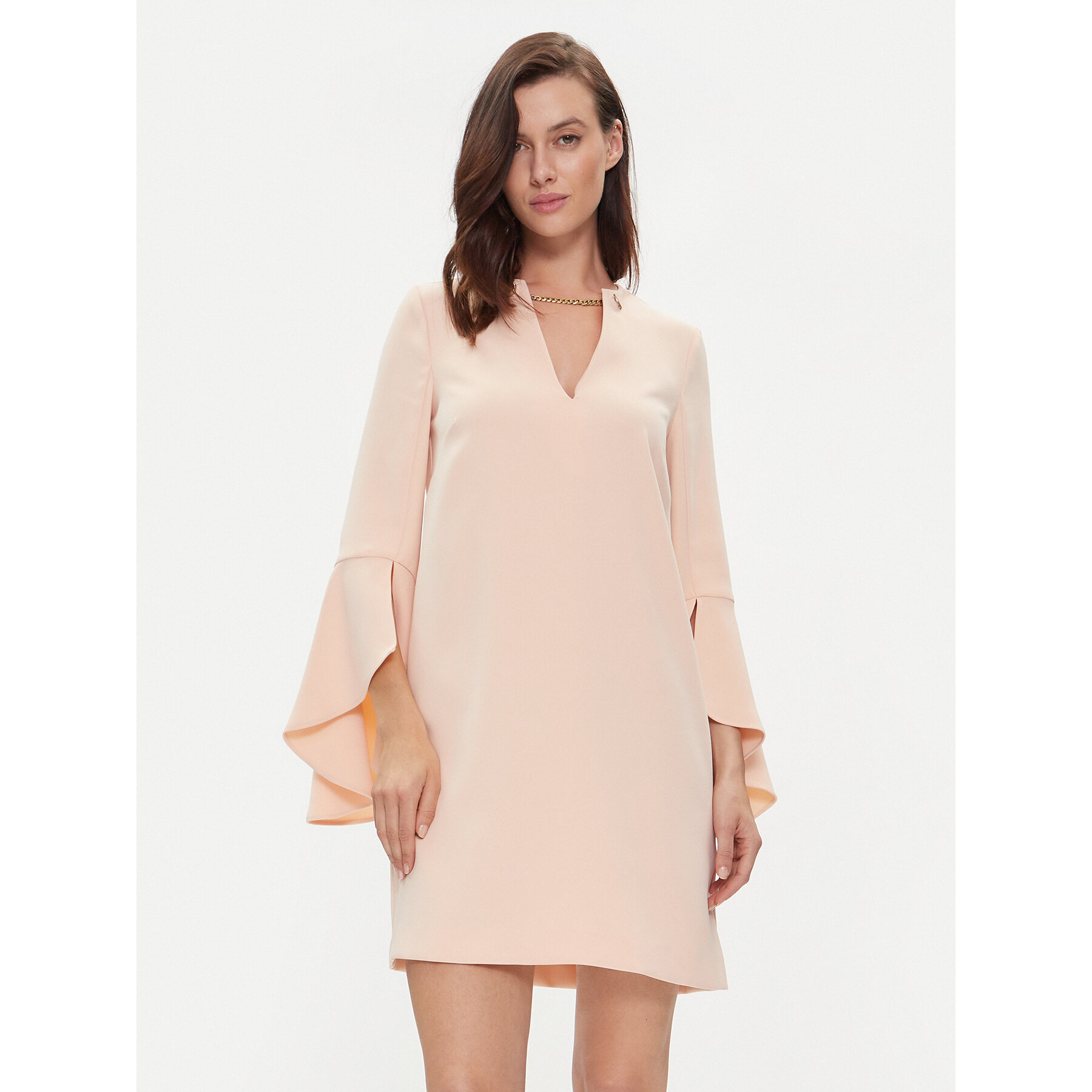 TWINSET Coctailkleid 241TP2292 Rosa Straight Fit