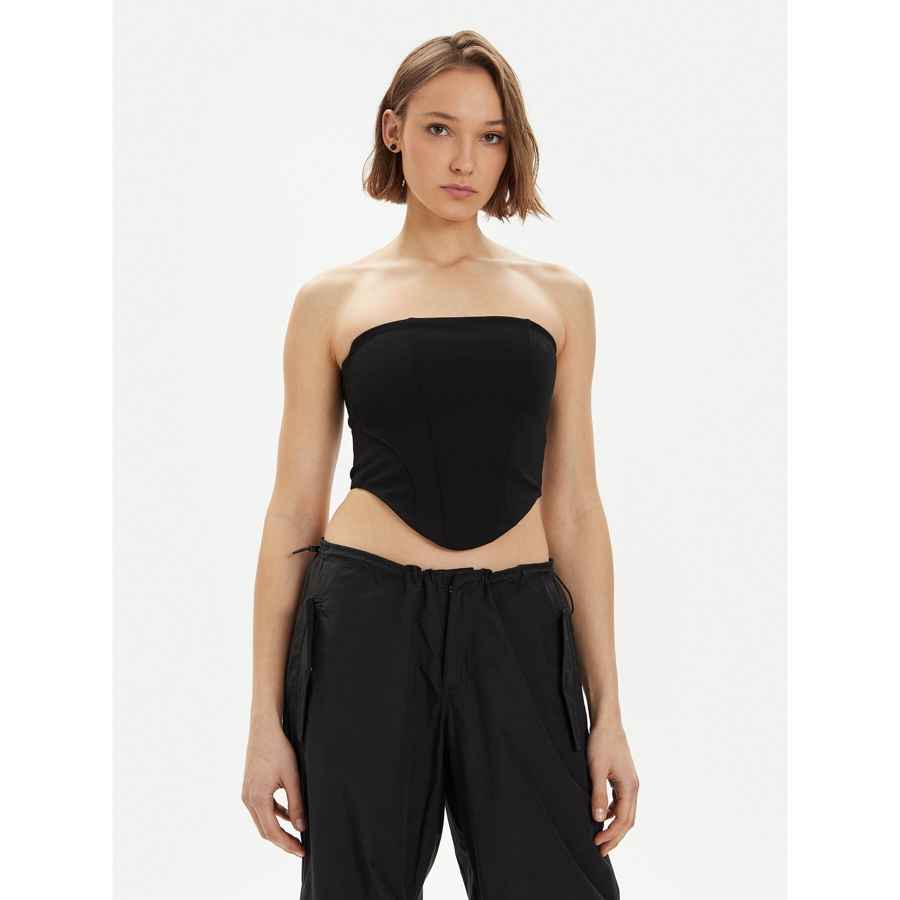 Gina Tricot Gina Tricot Τοπ 21293 Μαύρο Slim Fit