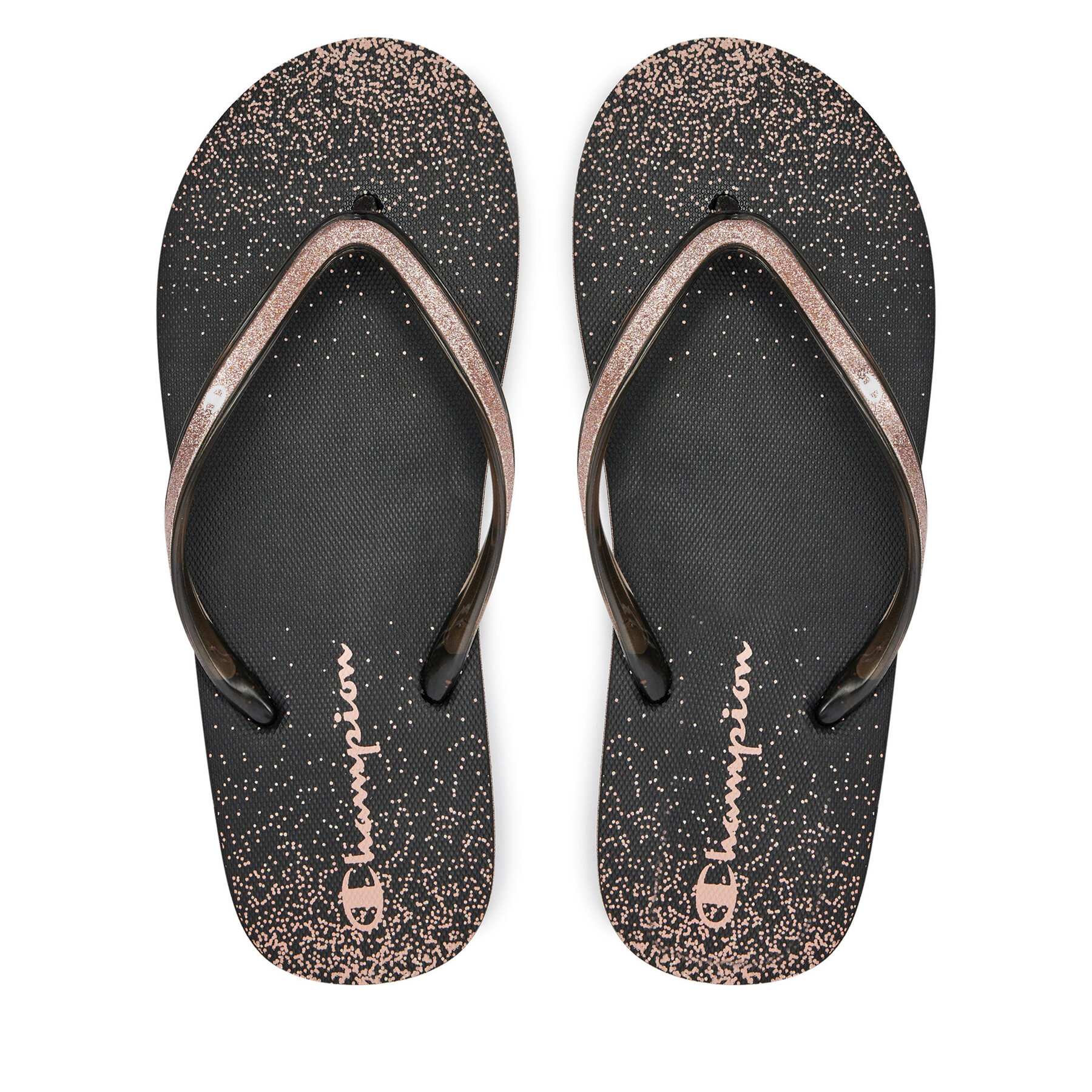 Damen Zehentrenner Champion, Schuhgröße 36, Schwarz, Sparkling Slide S11688-CHA-KK005