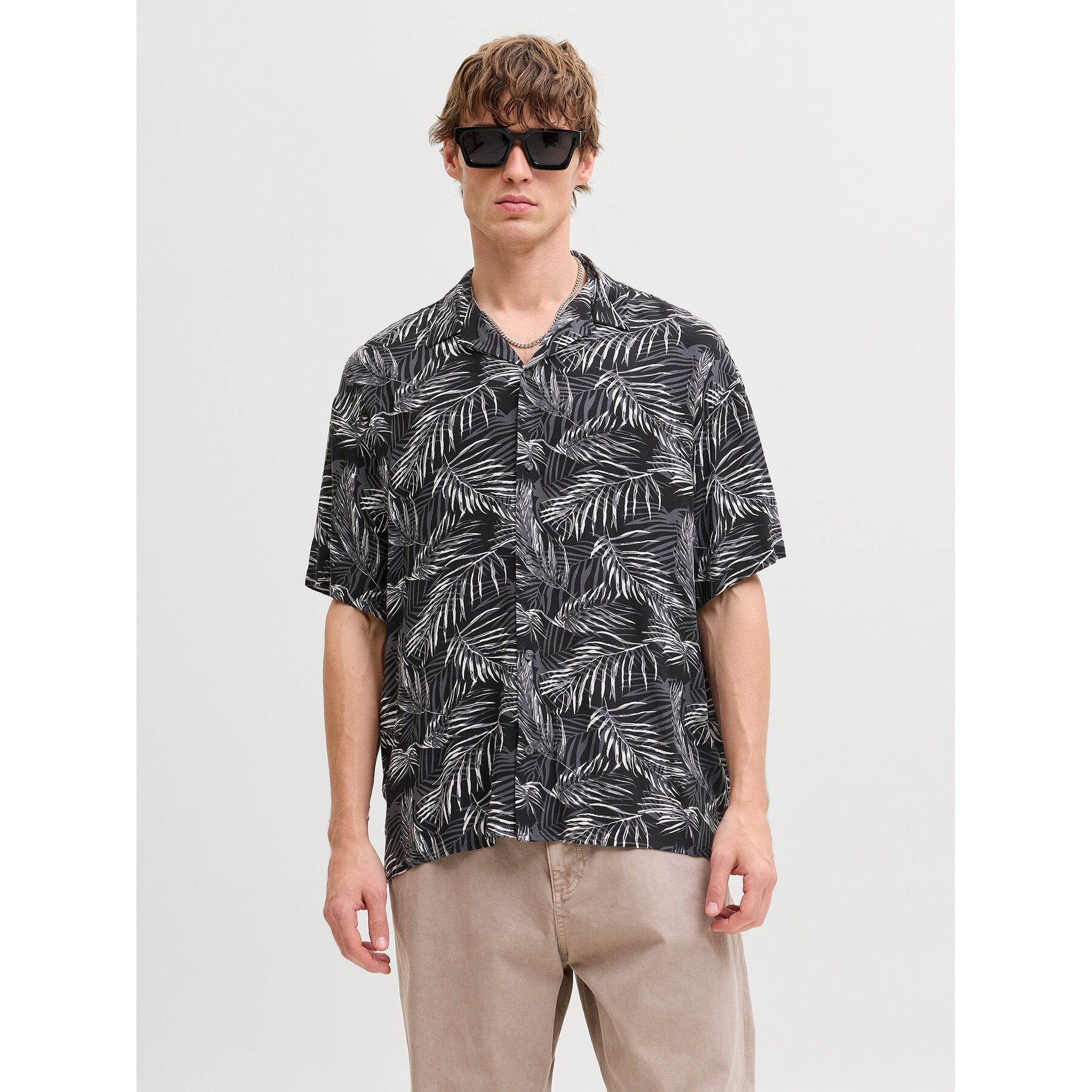 Jack & Jones Hemd Jeff 12288854 Schwarz Relaxed Fit